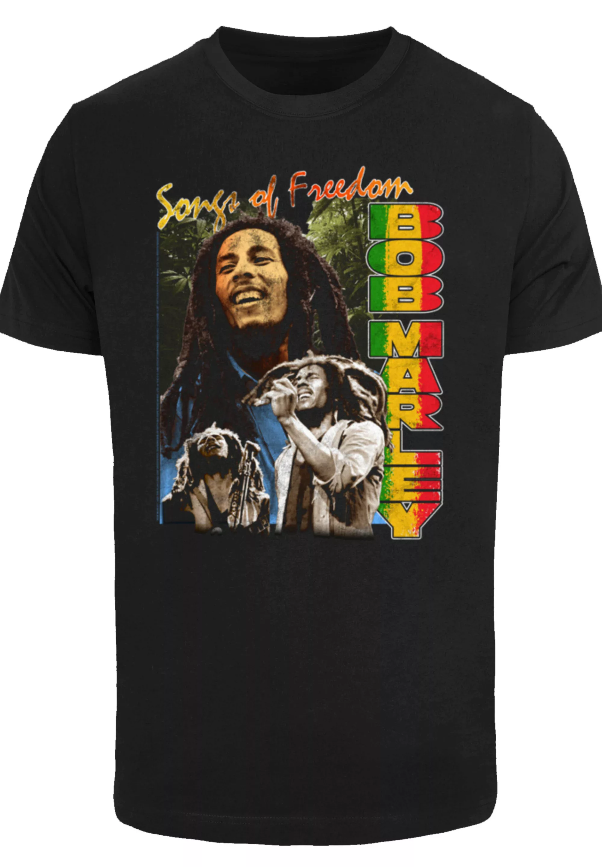 F4NT4STIC T-Shirt "Bob Marley Freedom Vintage Reggae Music", Premium Qualit günstig online kaufen