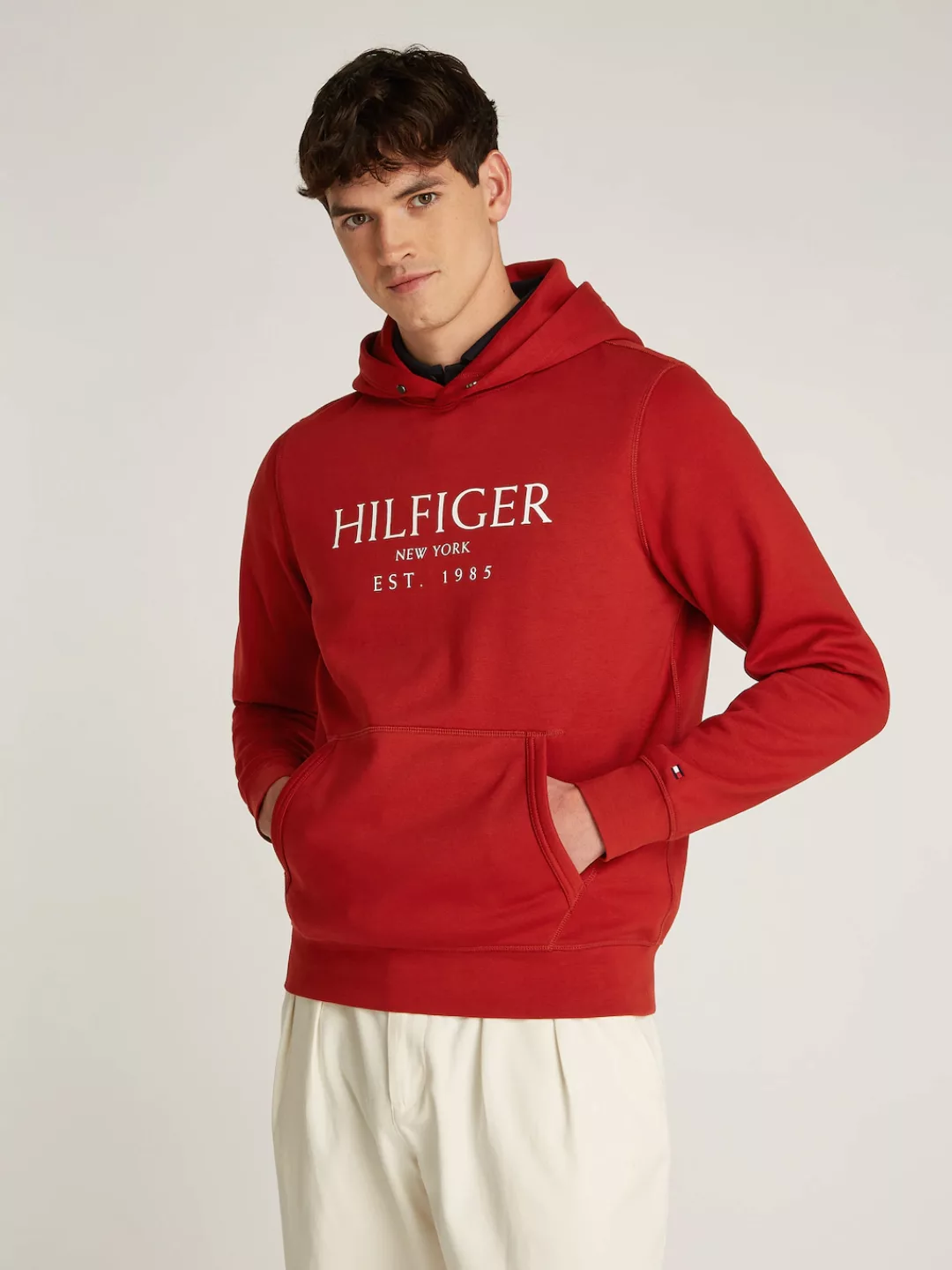 Tommy Hilfiger Hoodie "BIG HILFIGER HOODY", mit kontrastfarbenen Print günstig online kaufen