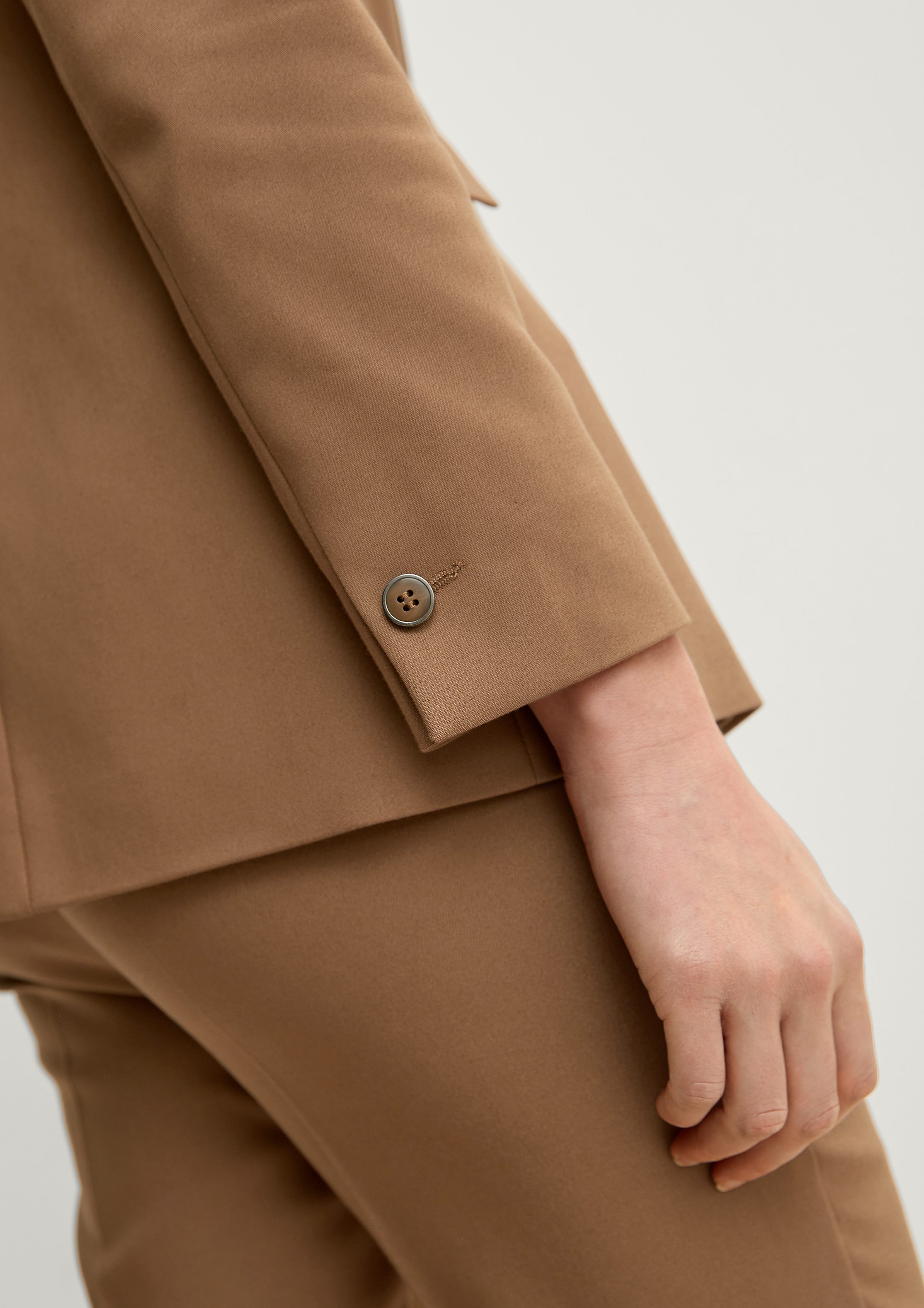 Comma Blusenblazer Taillierter Blazer aus Baumwollmix günstig online kaufen