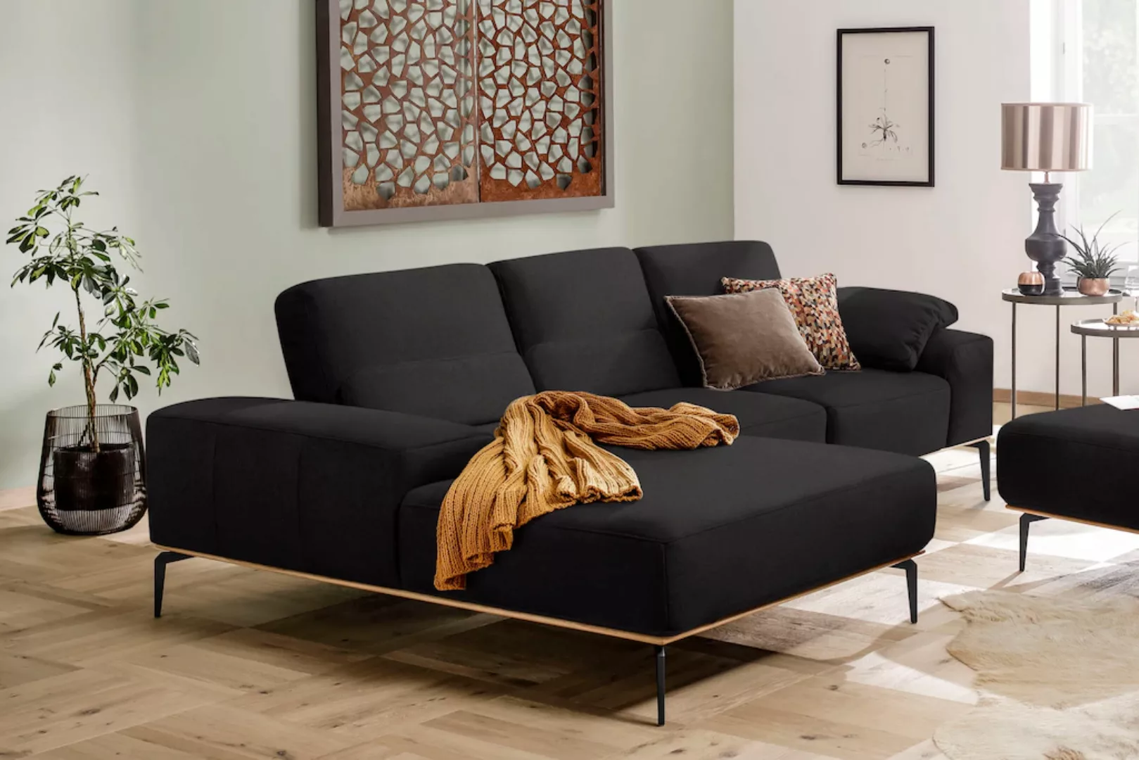 W.SCHILLIG Ecksofa "run, Designsofa mit tollem Sitzkomfort, bequem, L-Form" günstig online kaufen