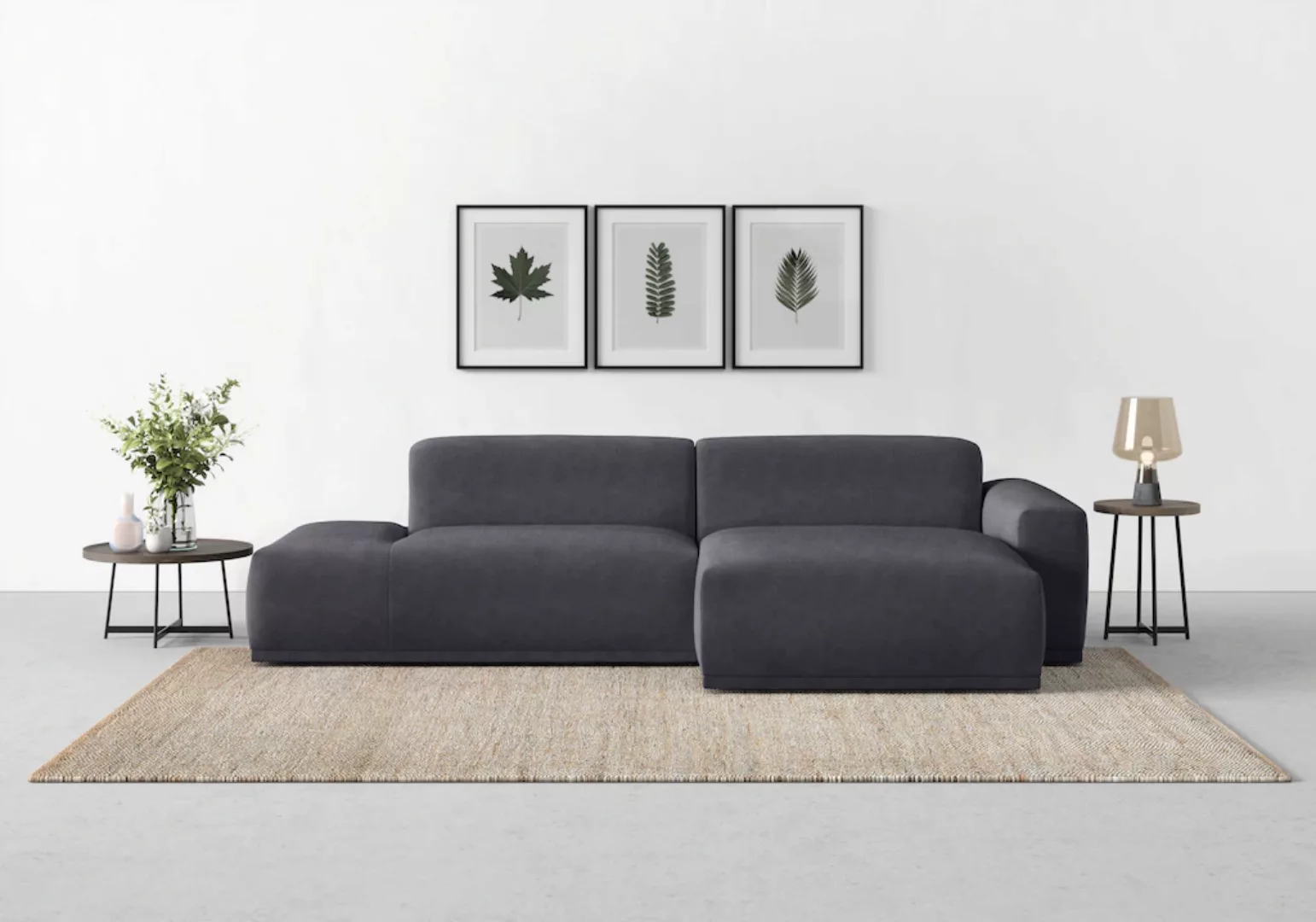 TRENDMANUFAKTUR Ecksofa Braga, aus 2 Teilen, moderner Cord-Stoff günstig online kaufen