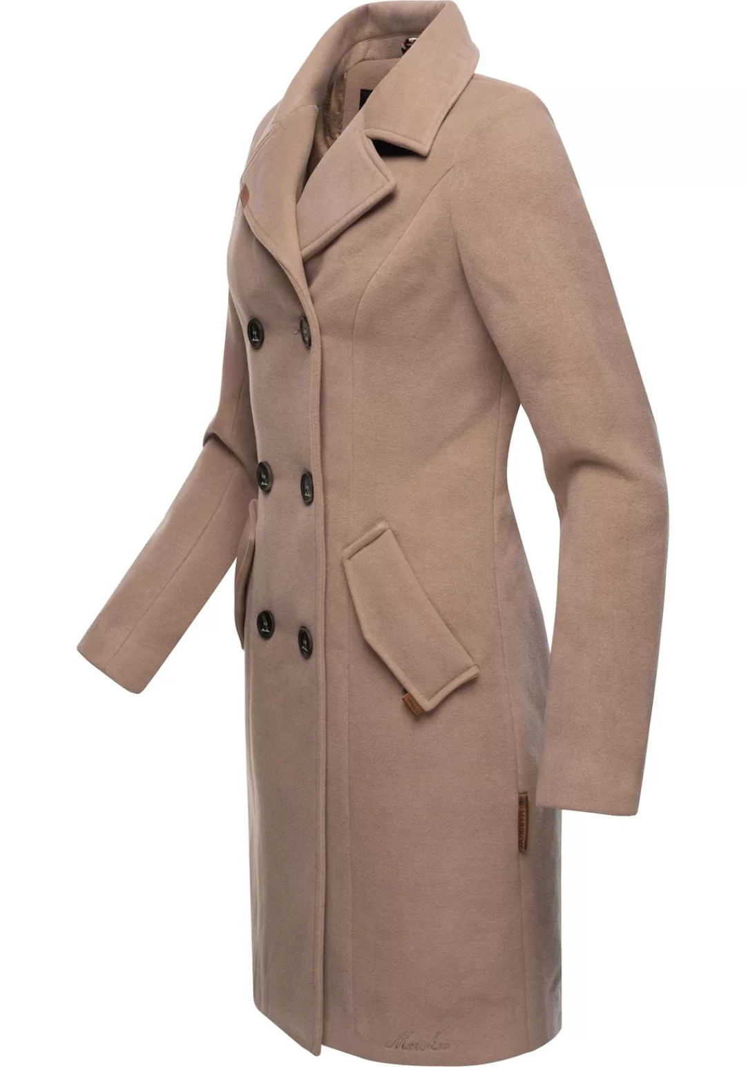 Marikoo Wollmantel "Nanakoo", edler Damen Trenchcoat in Woll-Optik günstig online kaufen