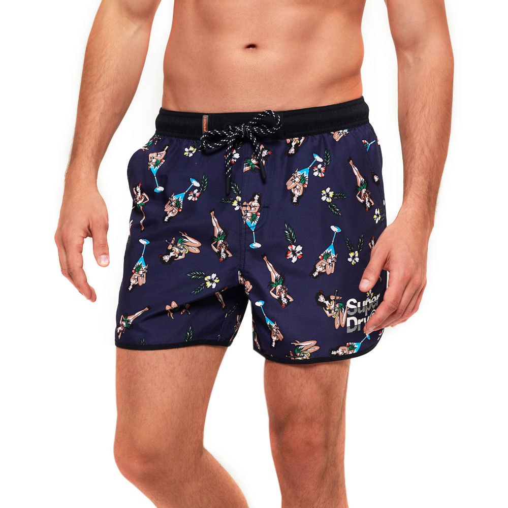 Superdry Echo Racer Badehose L Navy Hula Girls Aop günstig online kaufen