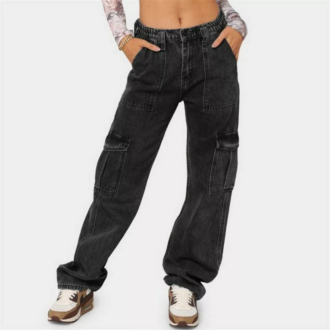 AFAZ New Trading UG Slouchy Jeans Halbelastische All-Match-Cargohose aus De günstig online kaufen
