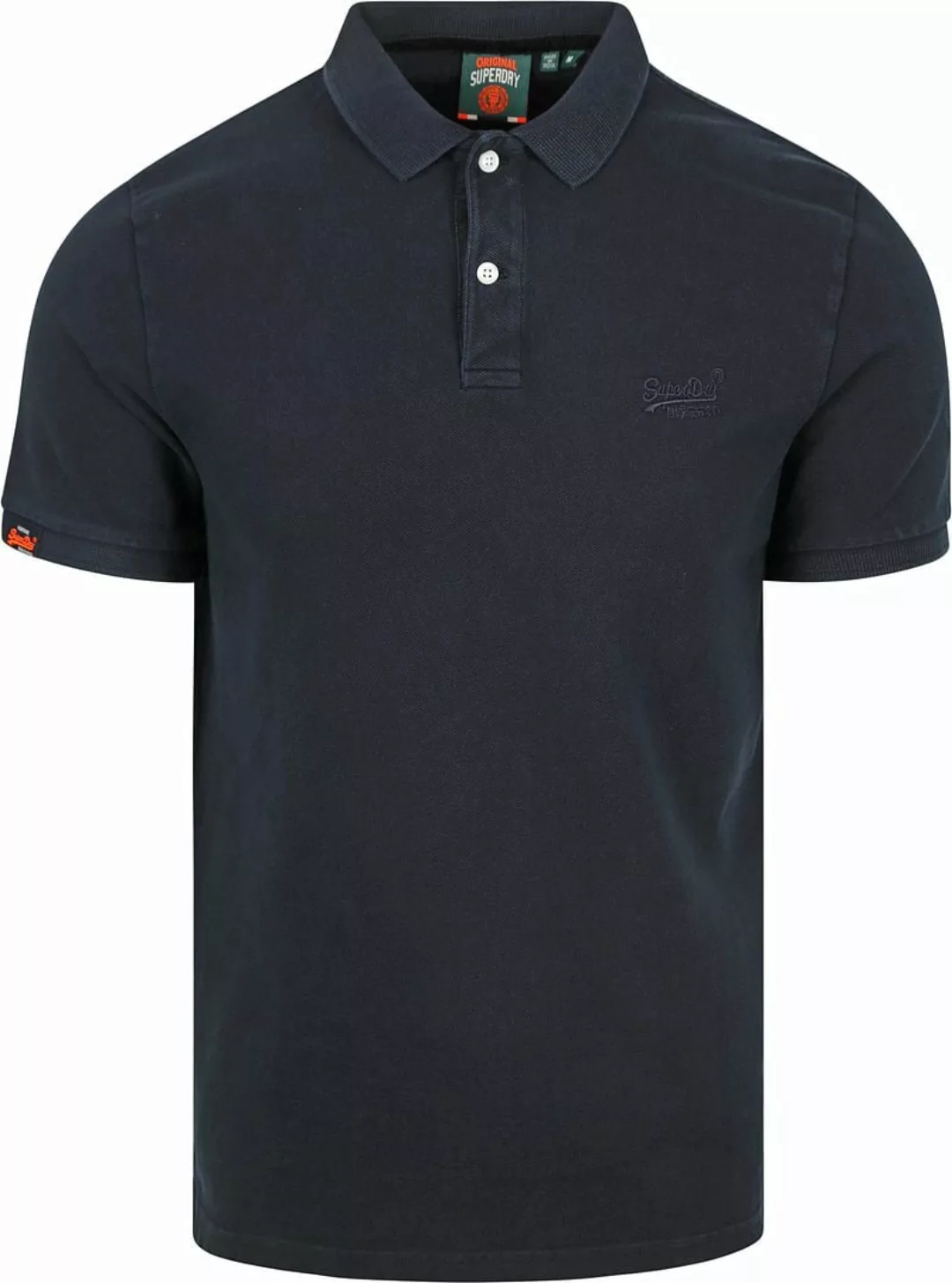 Superdry Polo Destroyed Tourmaline Blue - Größe XXL günstig online kaufen