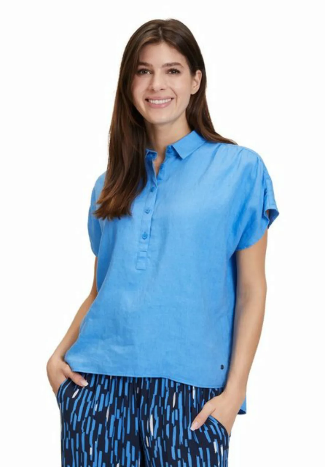 Betty&Co Blusenshirt Bluse Lang 1/2 Arm, Regatta Blue günstig online kaufen