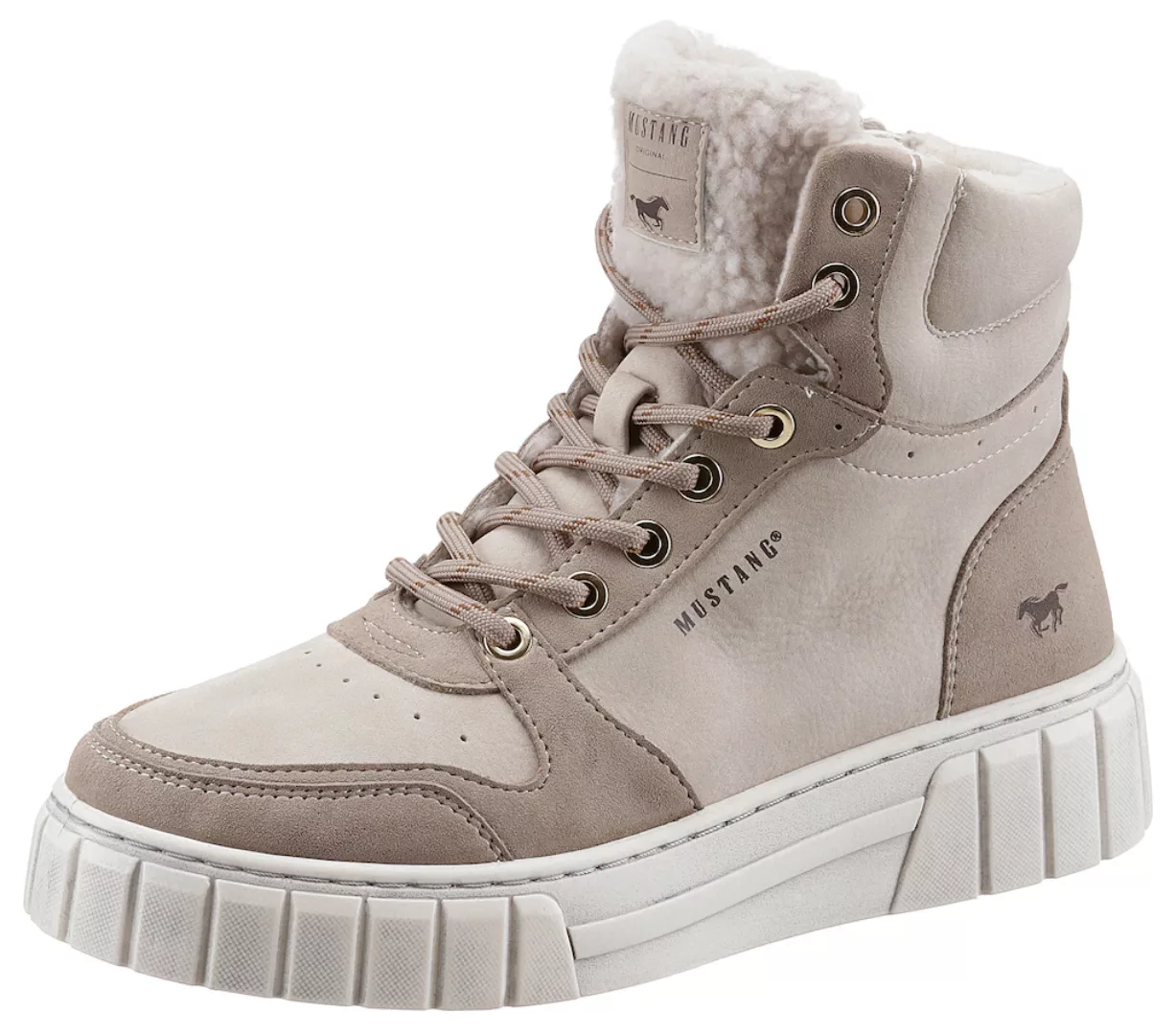 Mustang Wintersneaker Damen beige günstig online kaufen