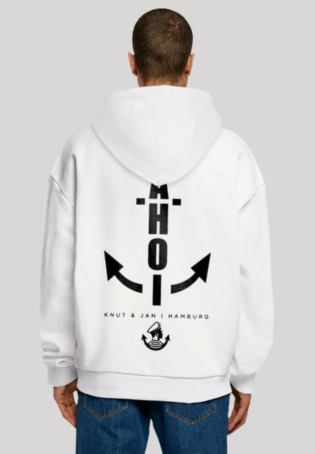 F4NT4STIC Kapuzenpullover "Hoodie Ahoi Anker Knut & Jan Hamburg", Print günstig online kaufen