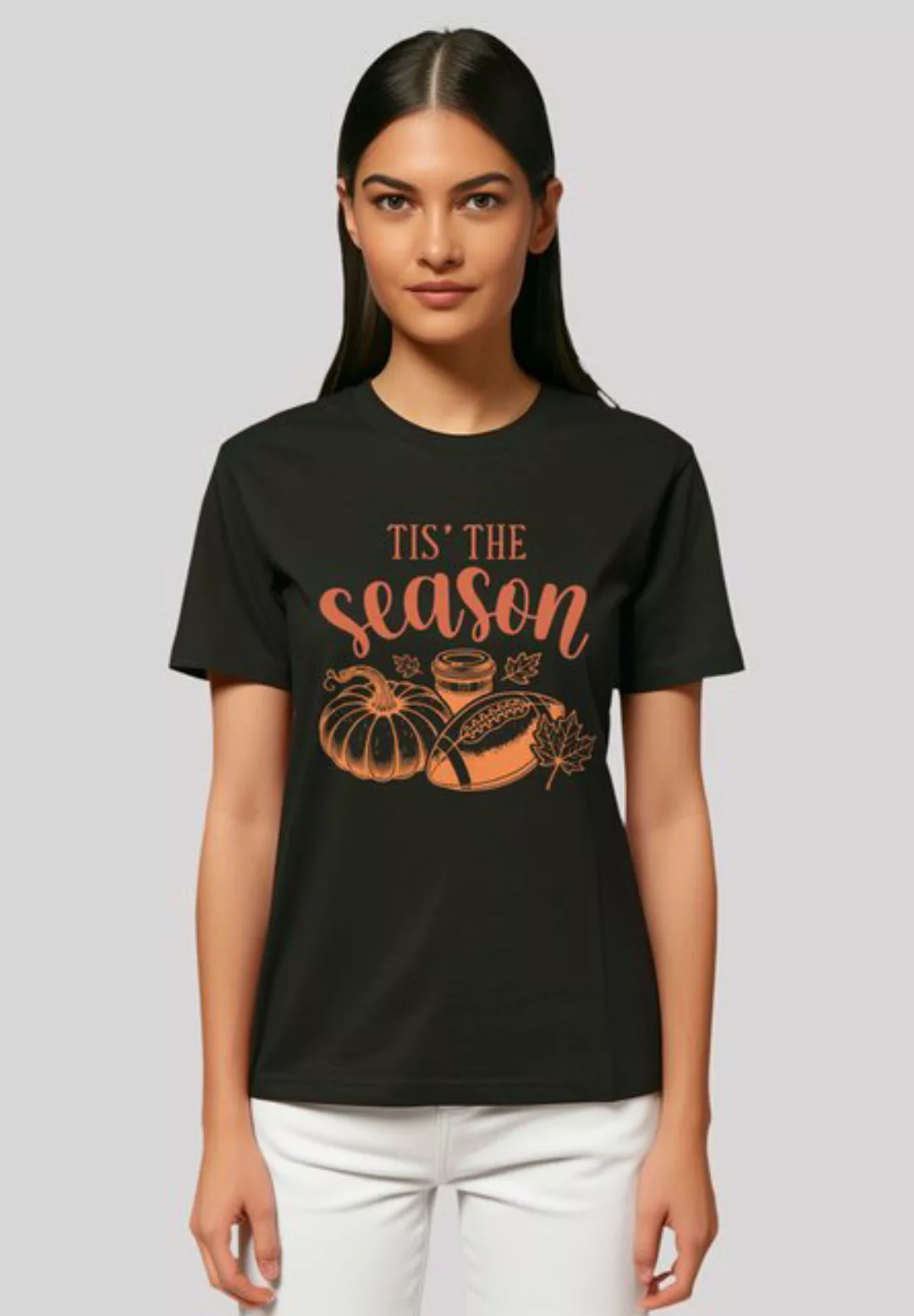 F4NT4STIC T-Shirt "Fall pumpkin coffe football its the Season", Premium Qua günstig online kaufen