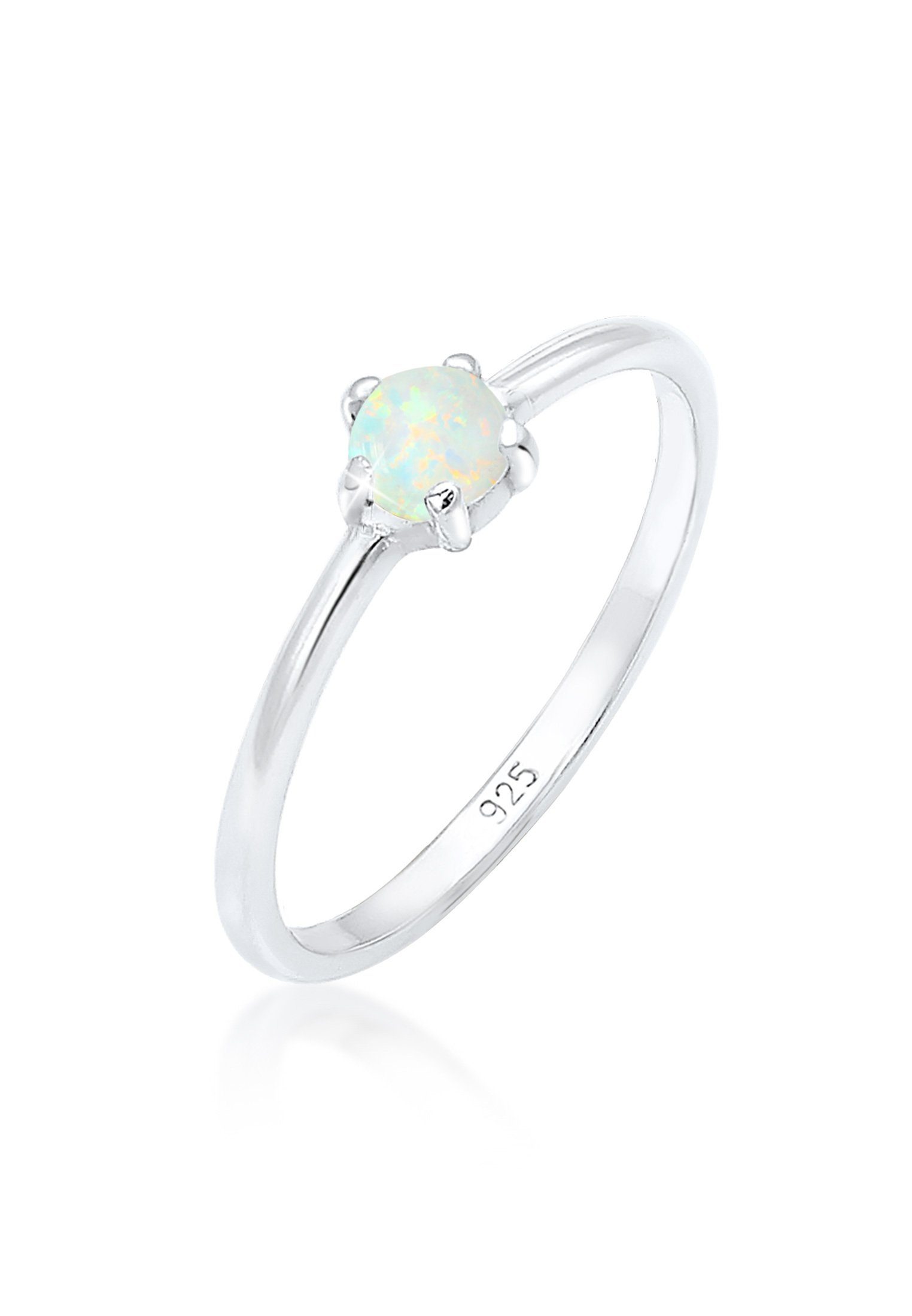 Elli Fingerring Silberring mit synth. Opal günstig online kaufen