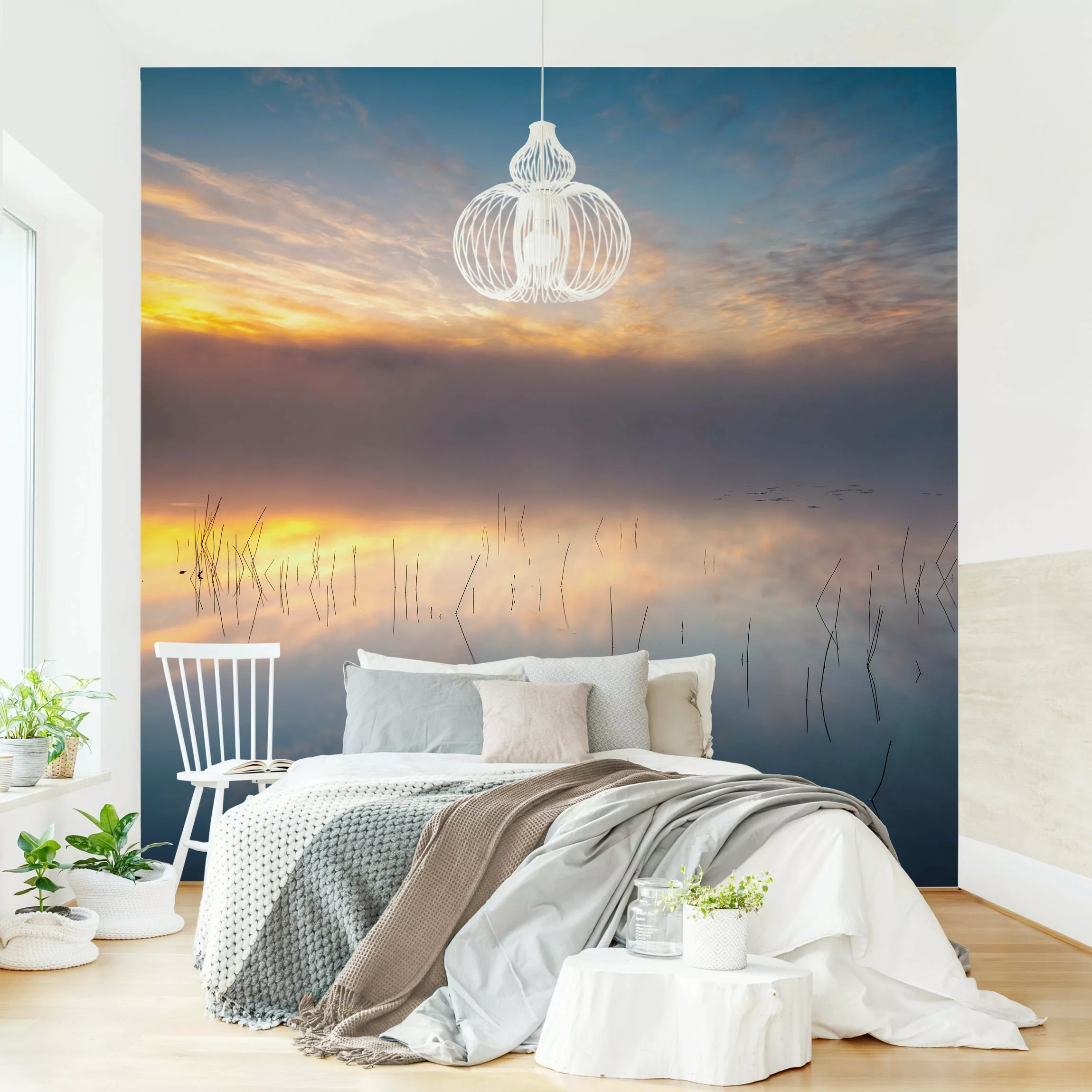 Fototapete Sonnenaufgang schwedischer See günstig online kaufen