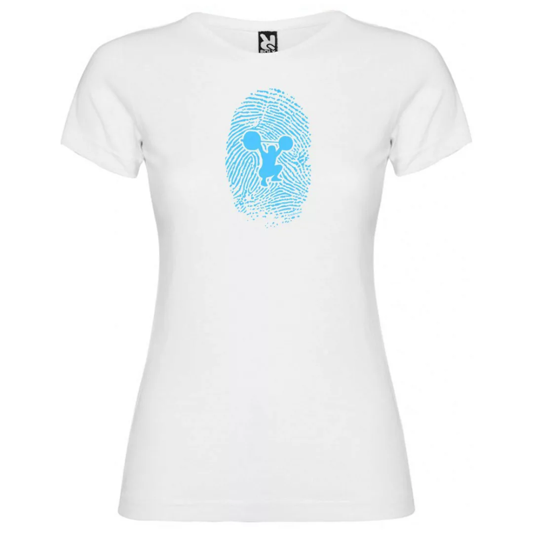 Kruskis Fitness Fingerprint Kurzärmeliges T-shirt S White günstig online kaufen