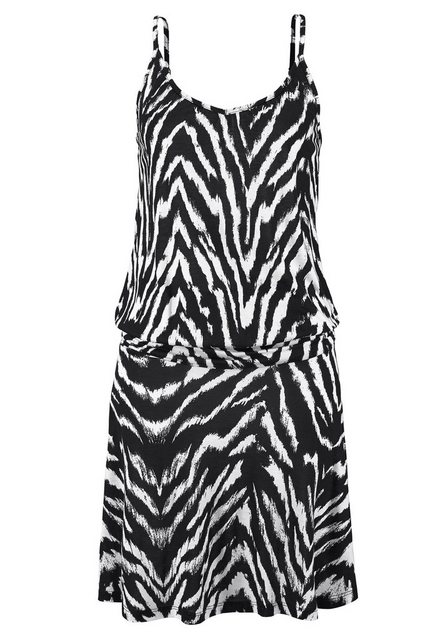 Beachtime Strandkleid, mit Animalprint und verstellbaren Trägern, kurzes So günstig online kaufen