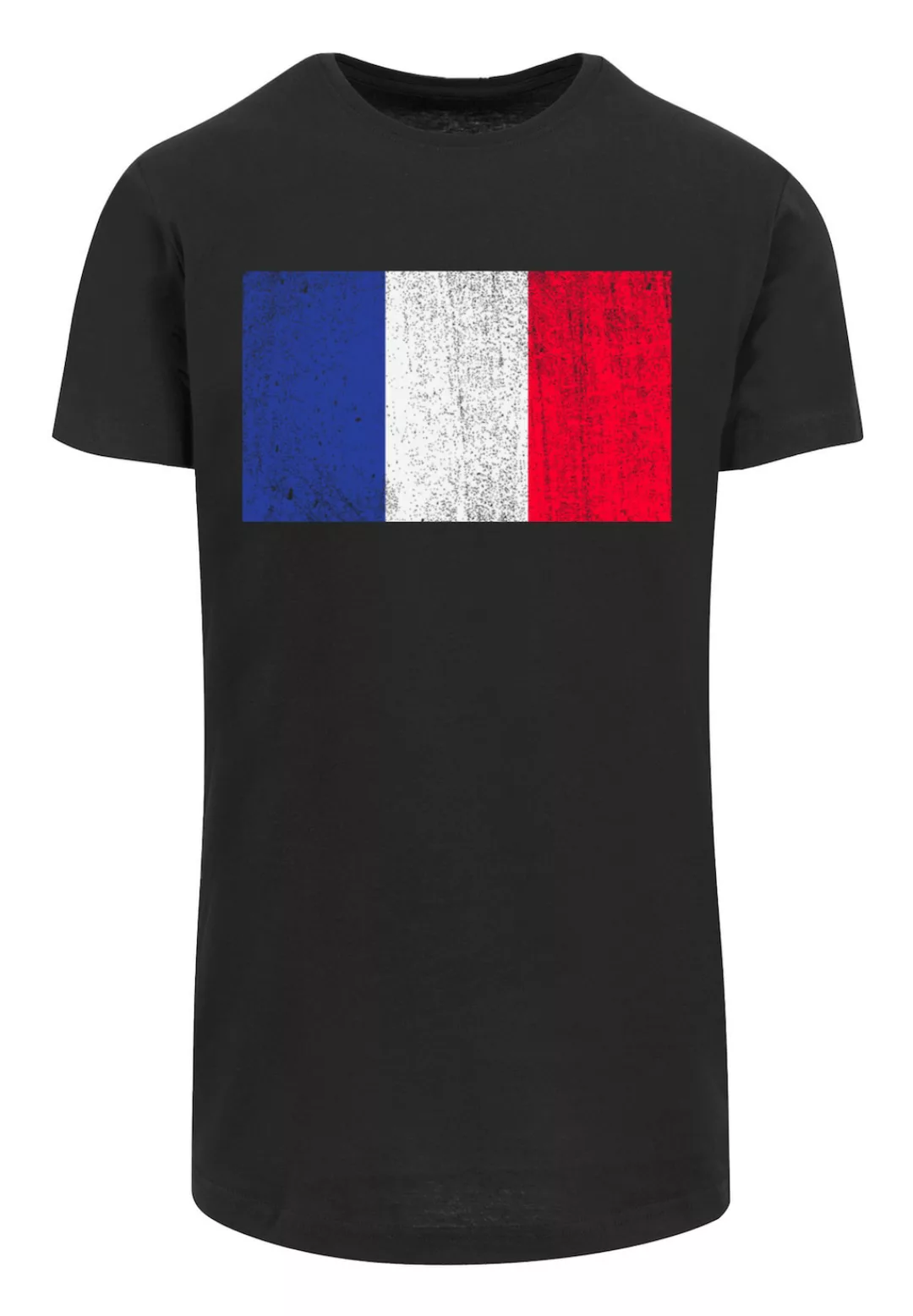 F4NT4STIC T-Shirt France Frankreich Flagge distressed Print günstig online kaufen