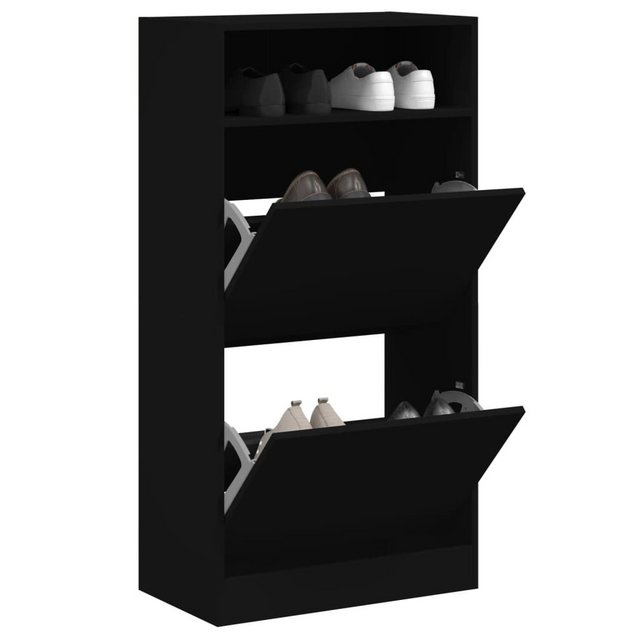 vidaXL Schuhschrank Schuhschrank Schwarz 60x34x116 cm Spanplatte günstig online kaufen