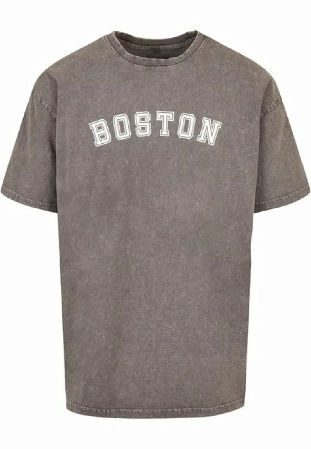 Merchcode T-Shirt Merchcode Herren Boston X Acid Washed Heavy Oversize Tee günstig online kaufen