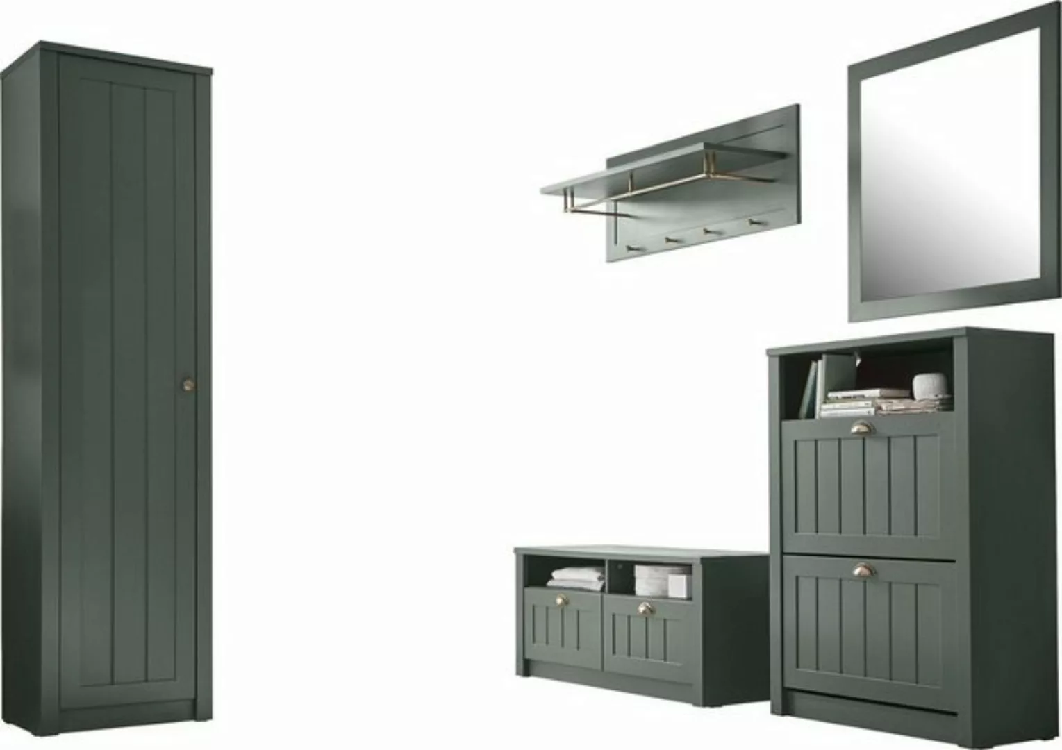 Home affaire Garderobenschrank-Set "ASCOT", 5-teilig günstig online kaufen