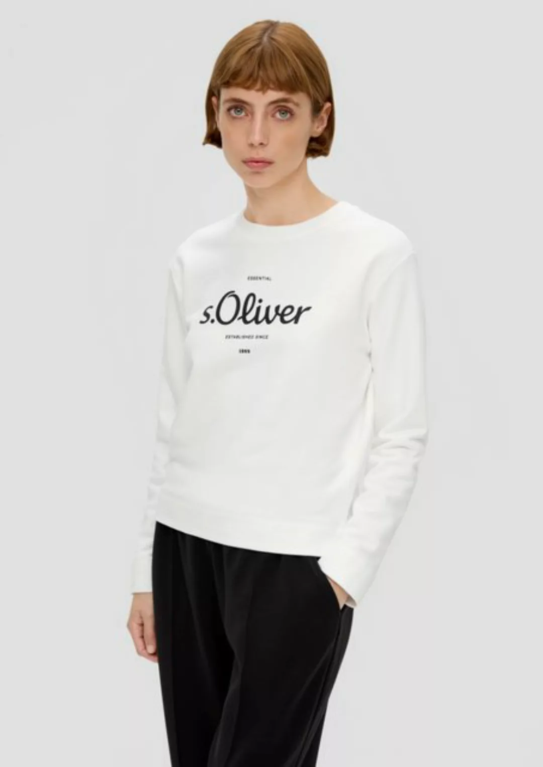 s.Oliver Sweatshirt mit dem Logonamen vorne günstig online kaufen