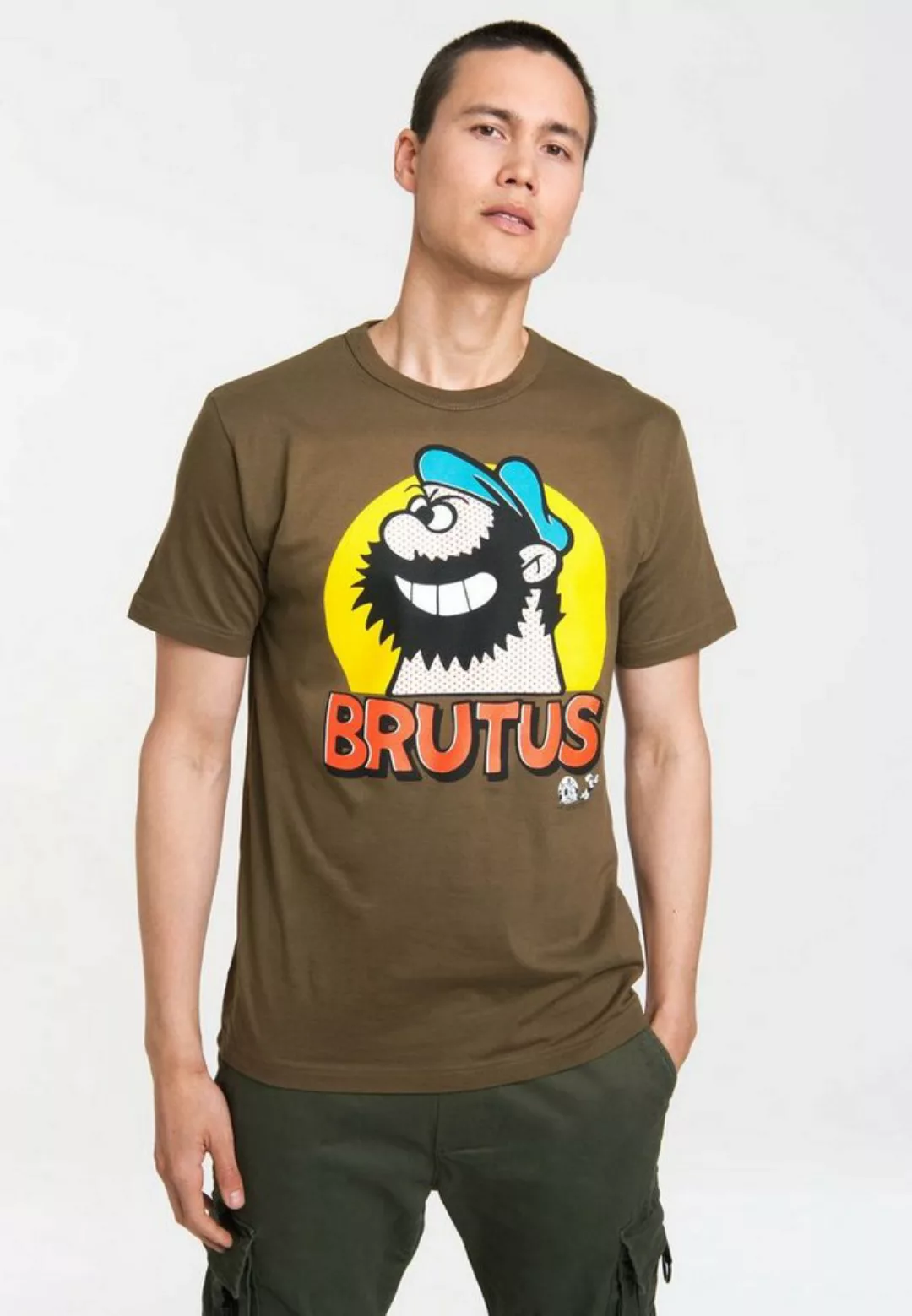 LOGOSHIRT T-Shirt "Popeye - Brutus Popart", mit kultigem Brutus-Frontprint günstig online kaufen