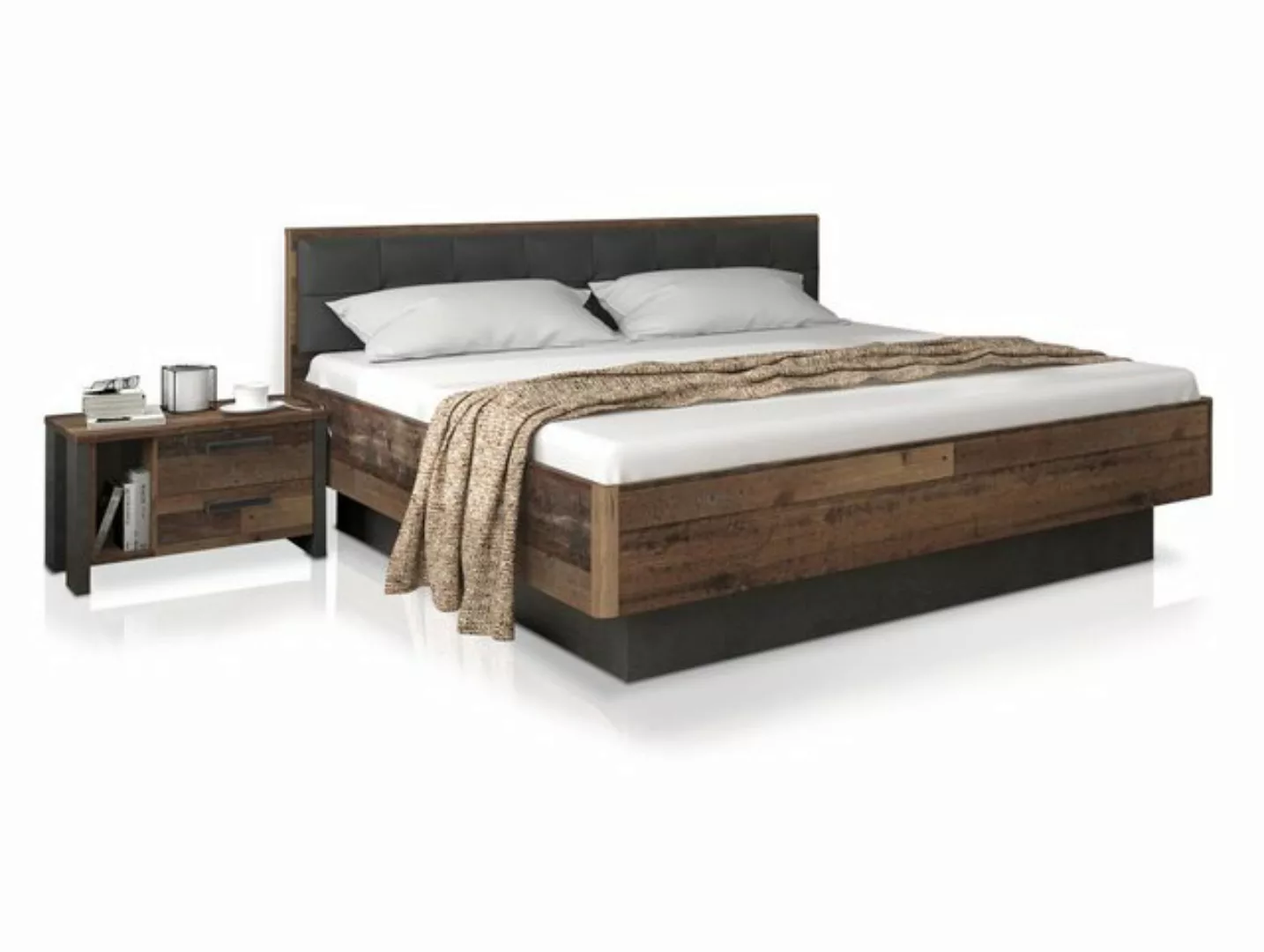 Moebel-Eins Futonbett, CASSIA Doppelbett 180x200 cm, Material Dekorspanplat günstig online kaufen