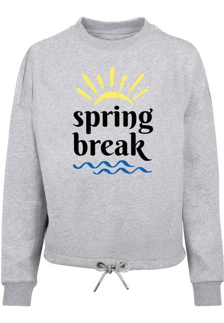 Merchcode Sweater "Merchcode Damen Ladies Spring break - Oversize Crewneck" günstig online kaufen