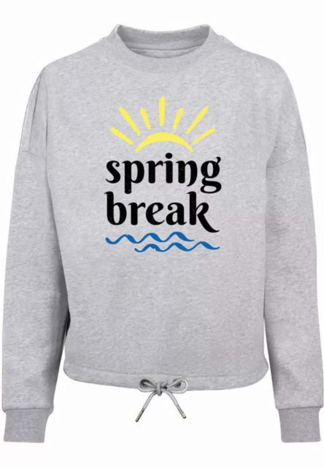 Merchcode Sweater Merchcode Damen Ladies Spring break - Oversize Crewneck günstig online kaufen
