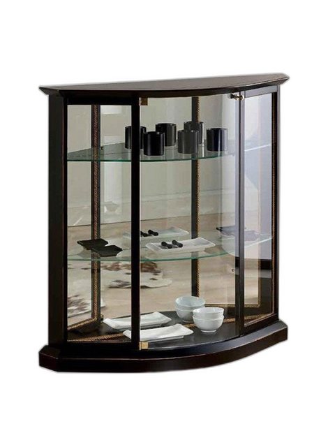 Xlmoebel Vitrine Vitrine Schwarz Glasschrank Design Klassische Schrank Herg günstig online kaufen