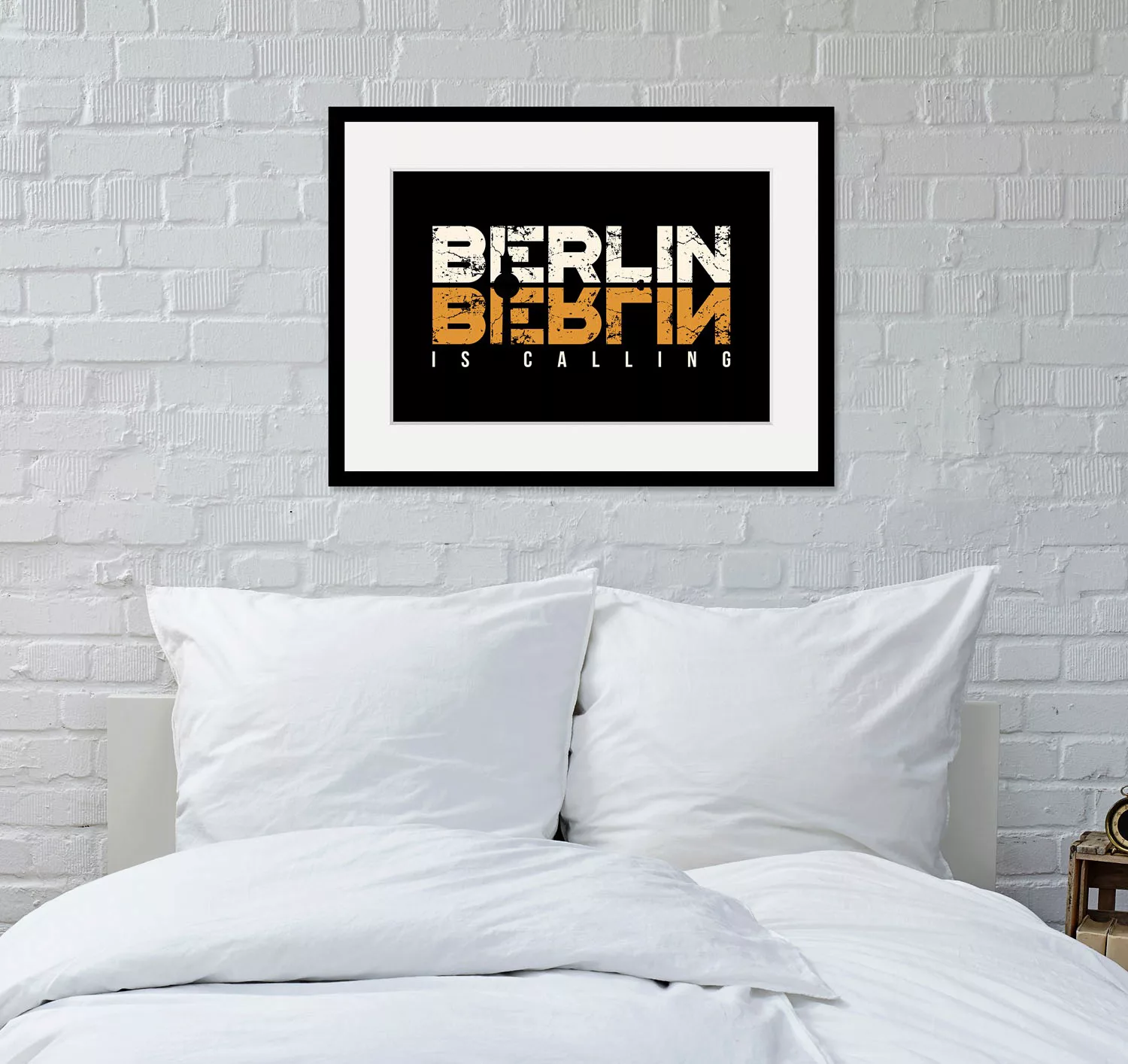 queence Bild »BERLIN IS CALLING«, Städte-Stadt-Deutschland-Gebäude-Schriftz günstig online kaufen