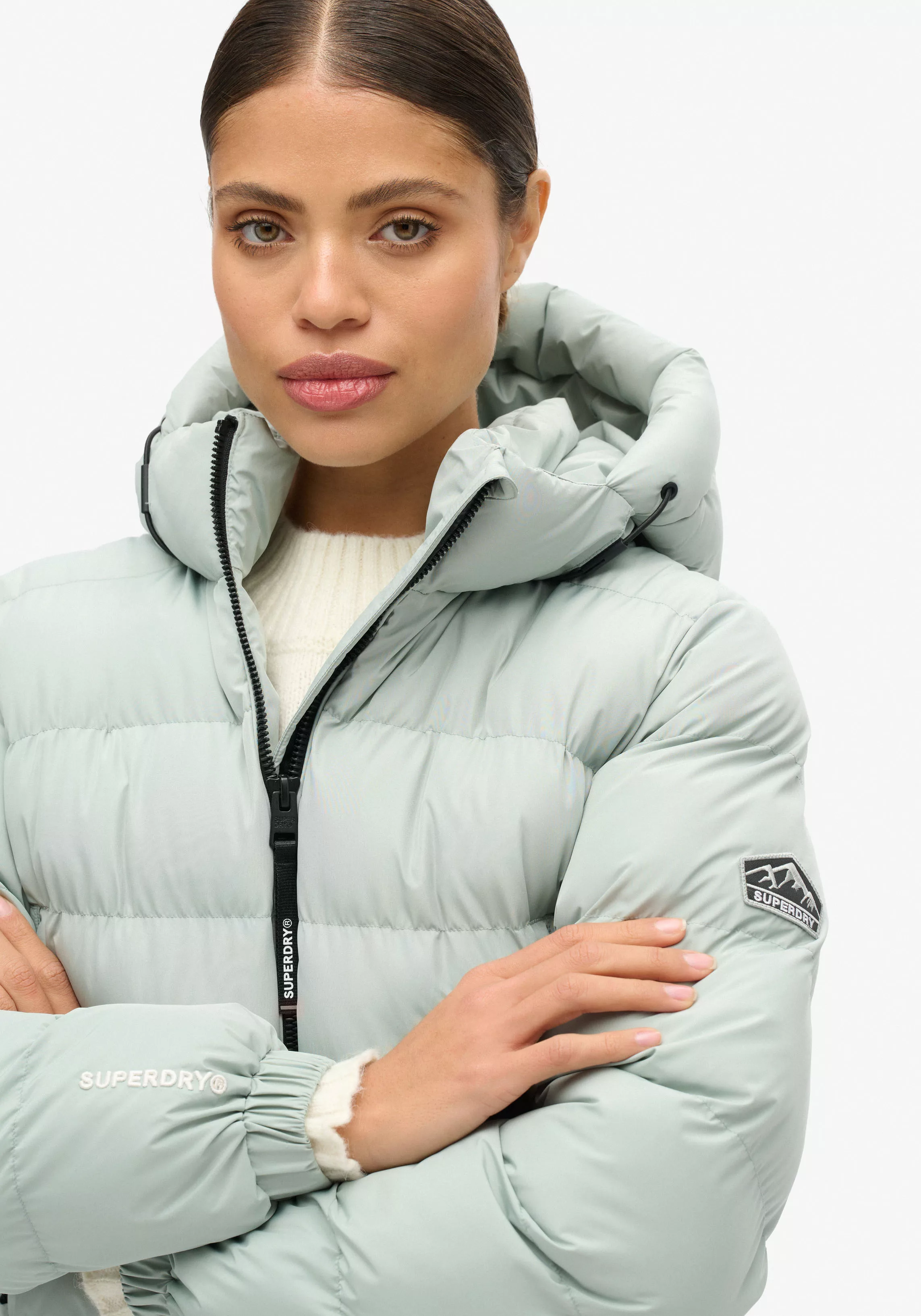 Superdry Steppjacke HOODED SPORTS PUFFER JACKET günstig online kaufen