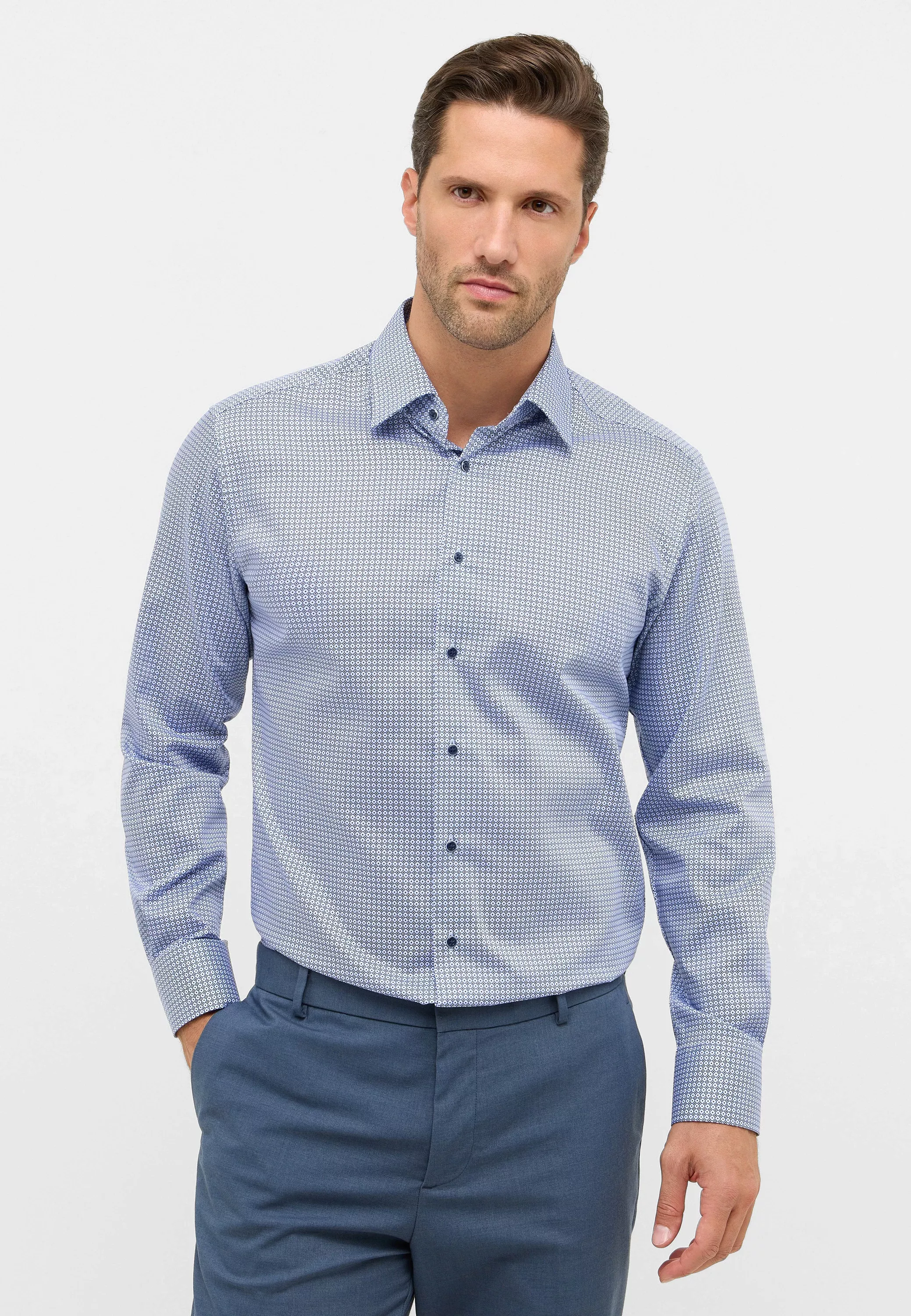 Eterna Langarmhemd "MODERN FIT", NON IRON (bügelfrei) günstig online kaufen
