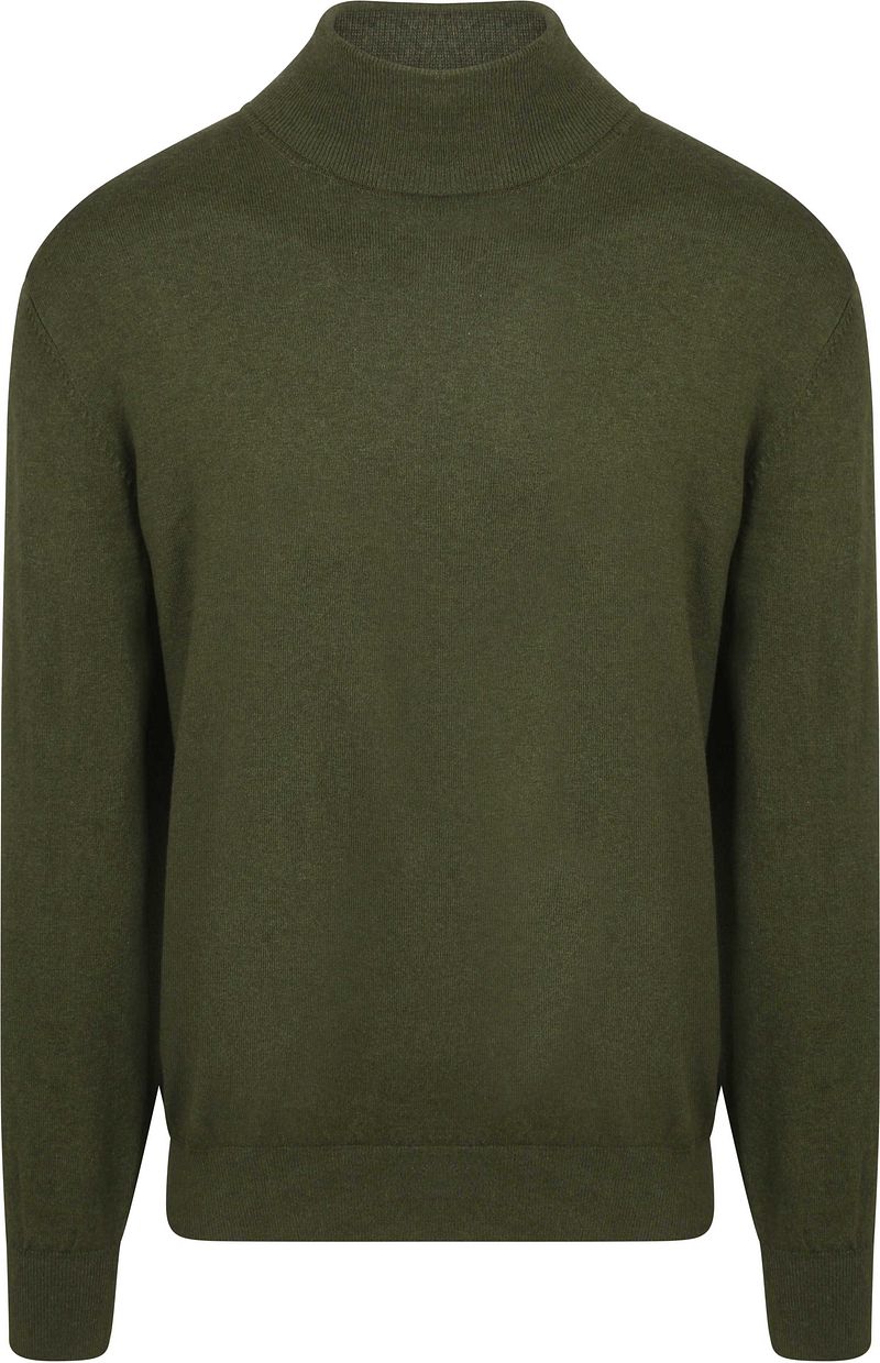 Steppin' Out Rollkragenpullover Cotton Cashmere Olivgrün - Größe XXL günstig online kaufen