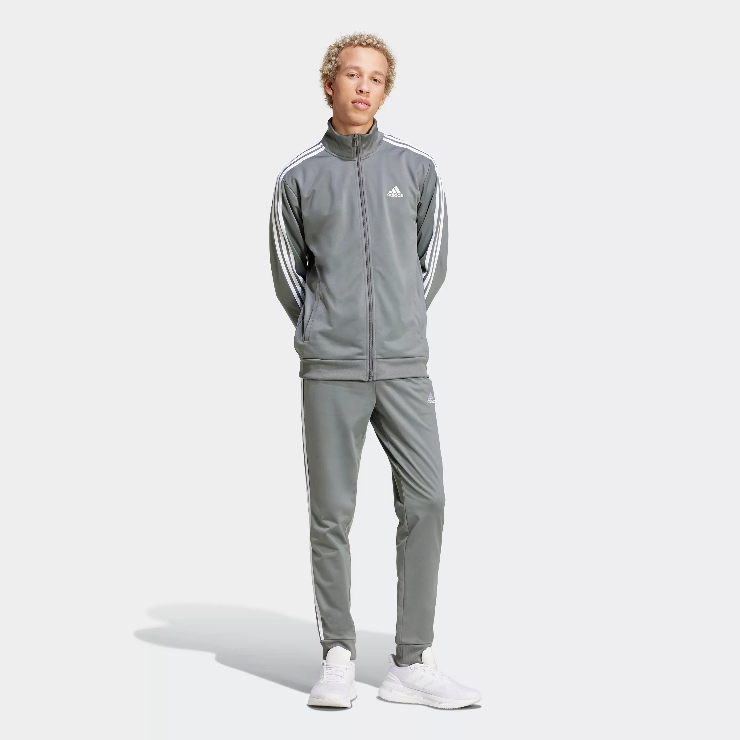 adidas Sportswear Trainingsanzug "BASIC 3-STREIFEN TRICOT", (2 tlg.) günstig online kaufen