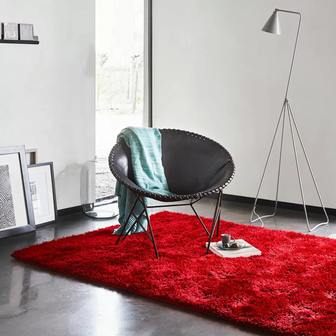 home24 Teppich New Glamour- Rot günstig online kaufen
