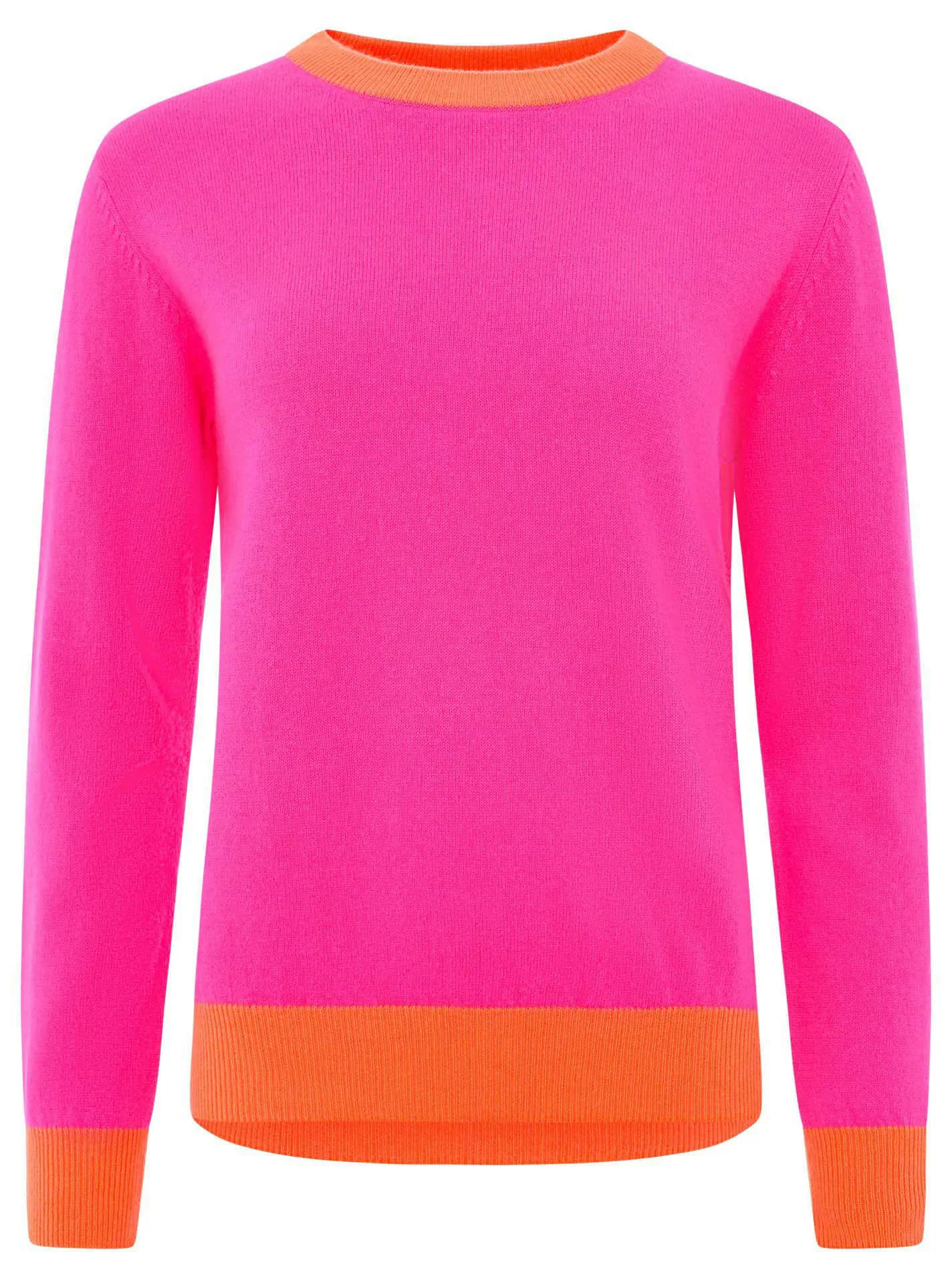 Zwillingsherz Kaschmirpullover "Roundneck with "Colored Edges"", Kaschmir m günstig online kaufen