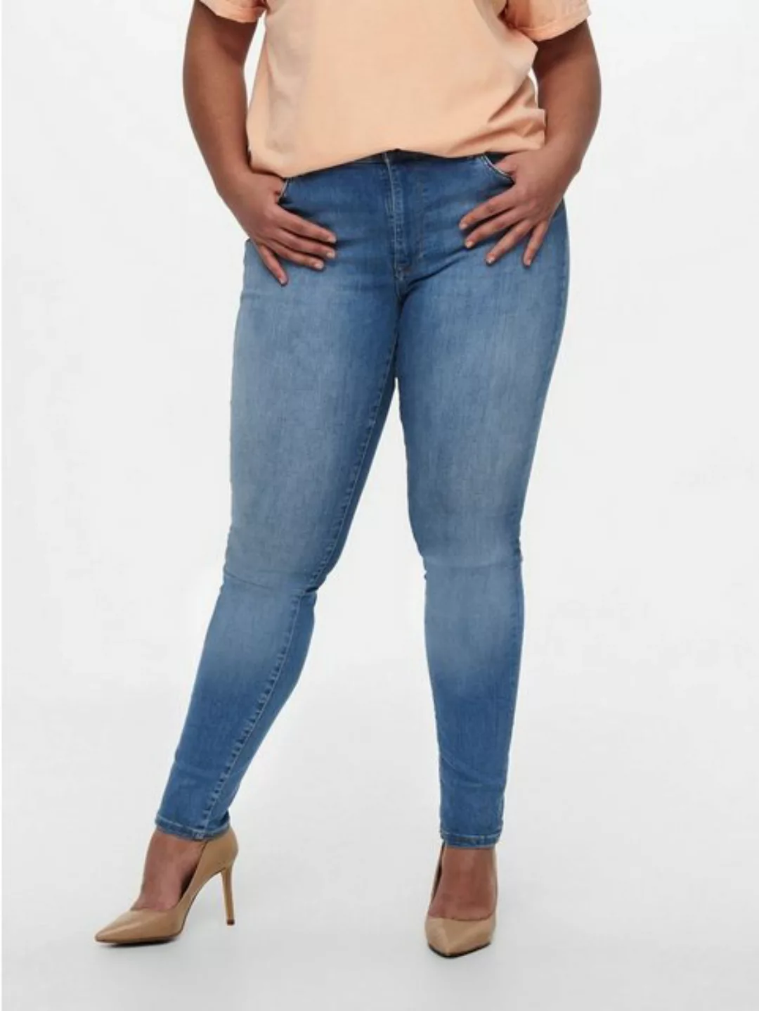 ONLY CARMAKOMA Slim-fit-Jeans Curvy Skinny Jeans Plus Size Stretch Denim Ho günstig online kaufen