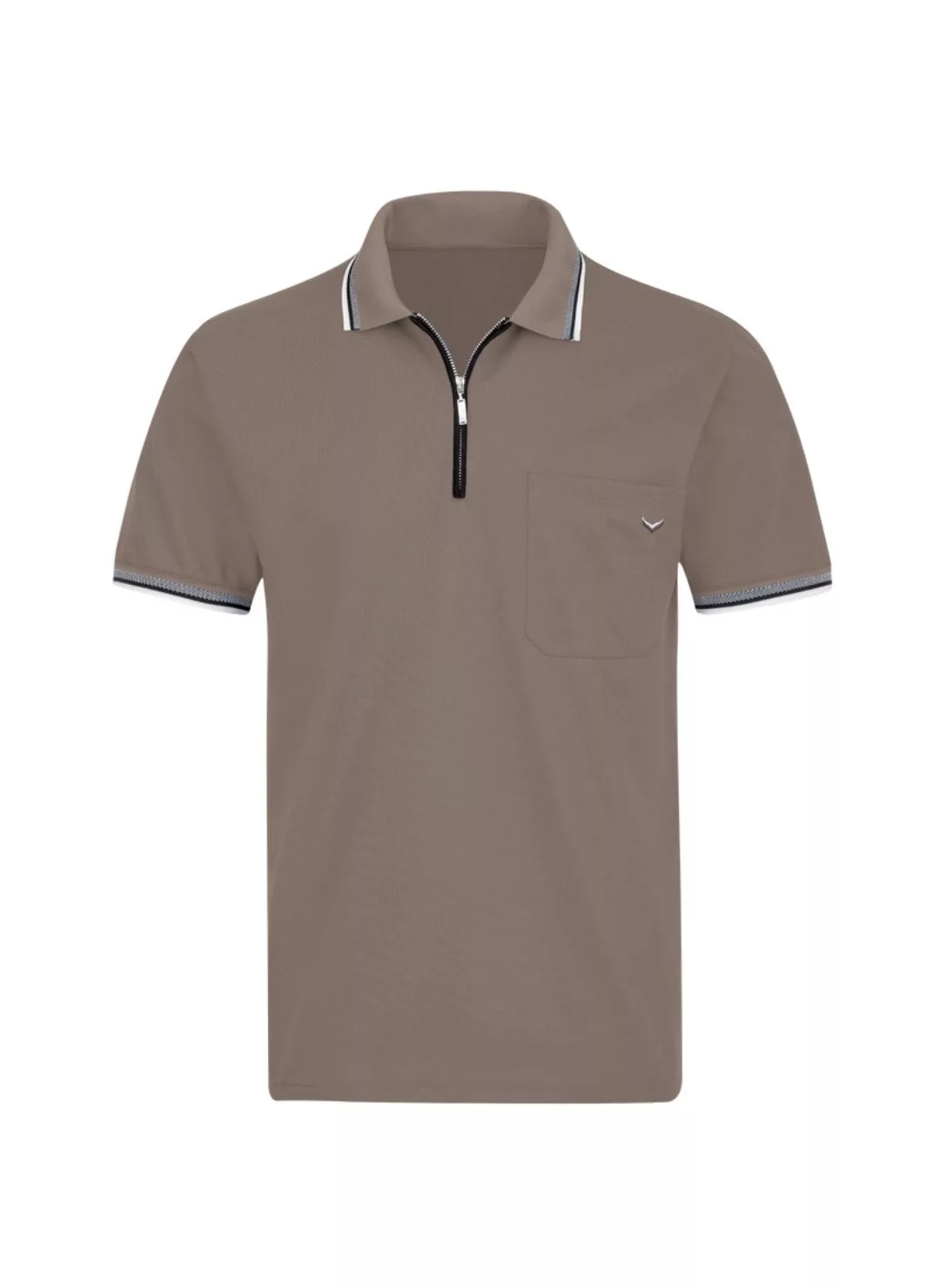 Trigema Poloshirt TRIGEMA Poloshirt mit Reißverschluss (1-tlg) günstig online kaufen