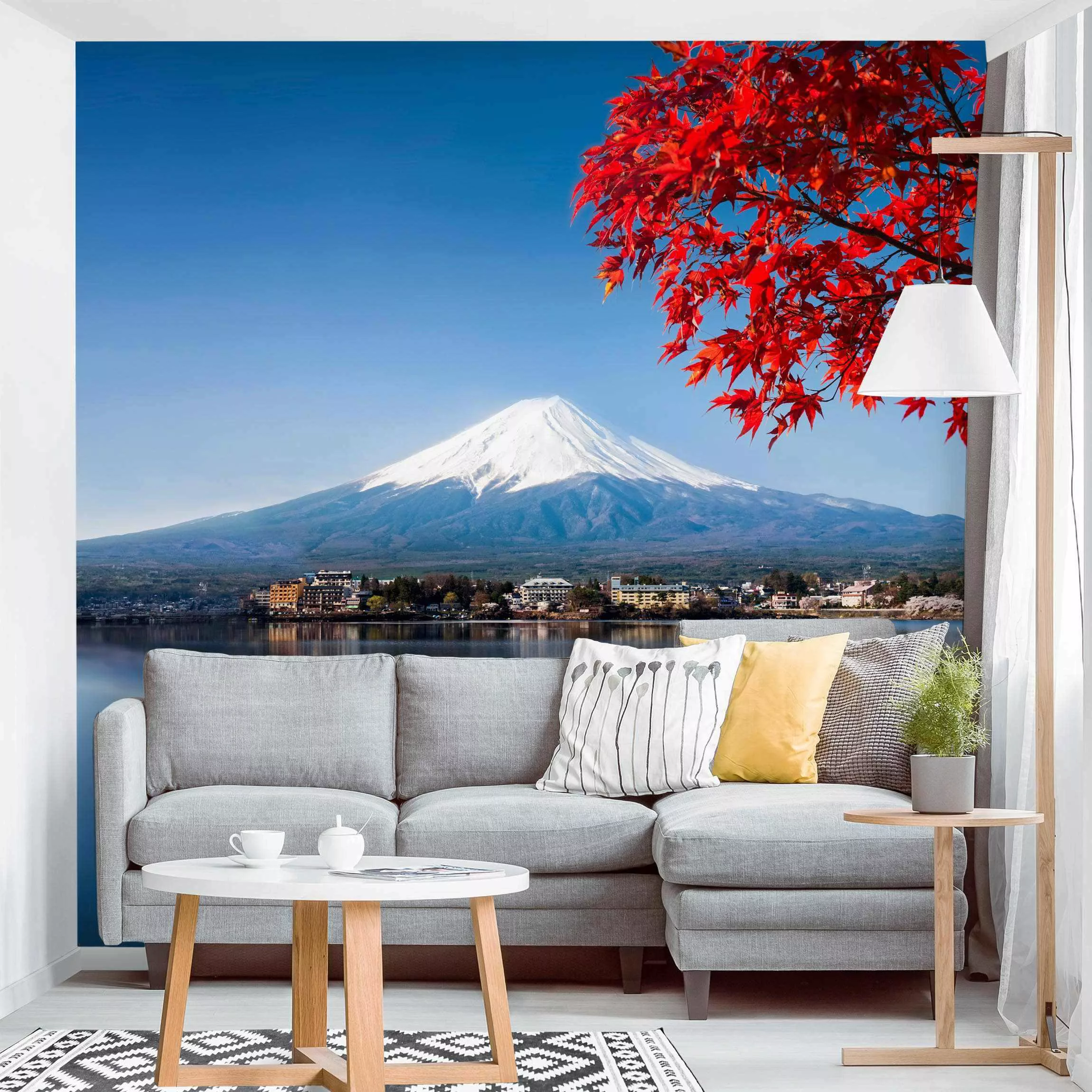 Fototapete Berg Fuji im Herbst günstig online kaufen