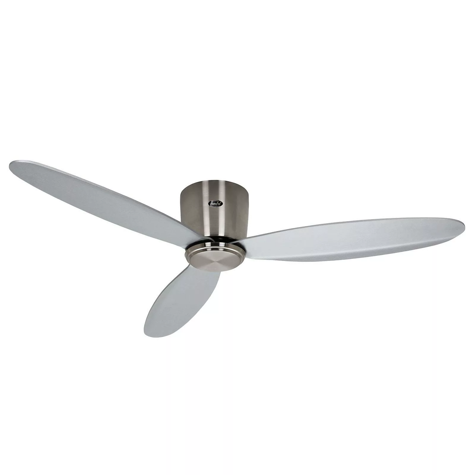 Deckenventilator Eco Plano II, chrom, grau, leise, Ø 132 cm günstig online kaufen