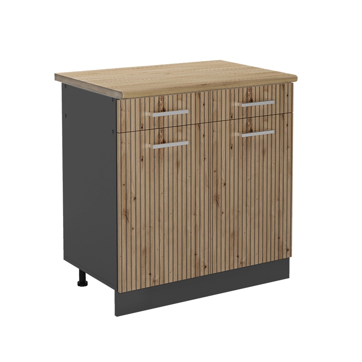 Vicco Unterschrank R-Line, Artisan-Eiche/Anthrazit, 80 cm, günstig online kaufen