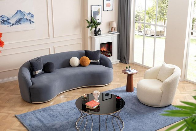 Xlmoebel Sofa Designer Wohnzimmermöbel Set mit Zweisitzer-Sofa und Dreisitz günstig online kaufen