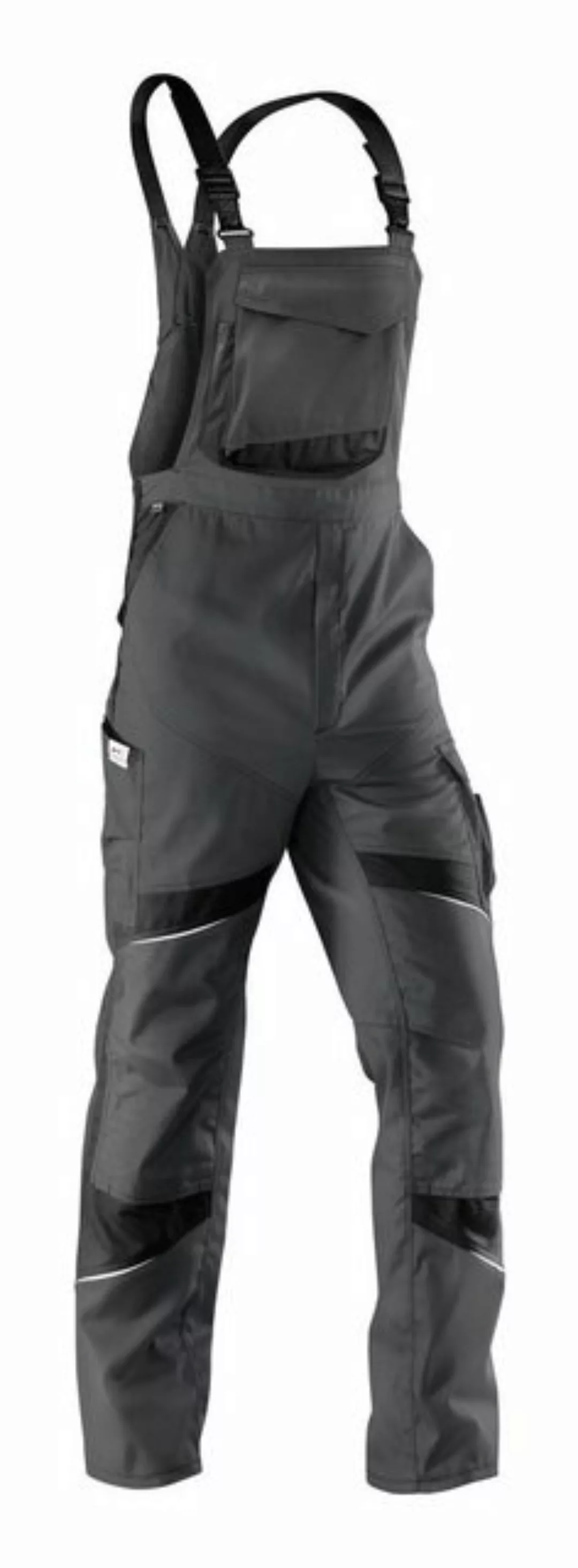 Kübler Latzhose Activiq high, Größe 48, anthrazit/schwarz günstig online kaufen