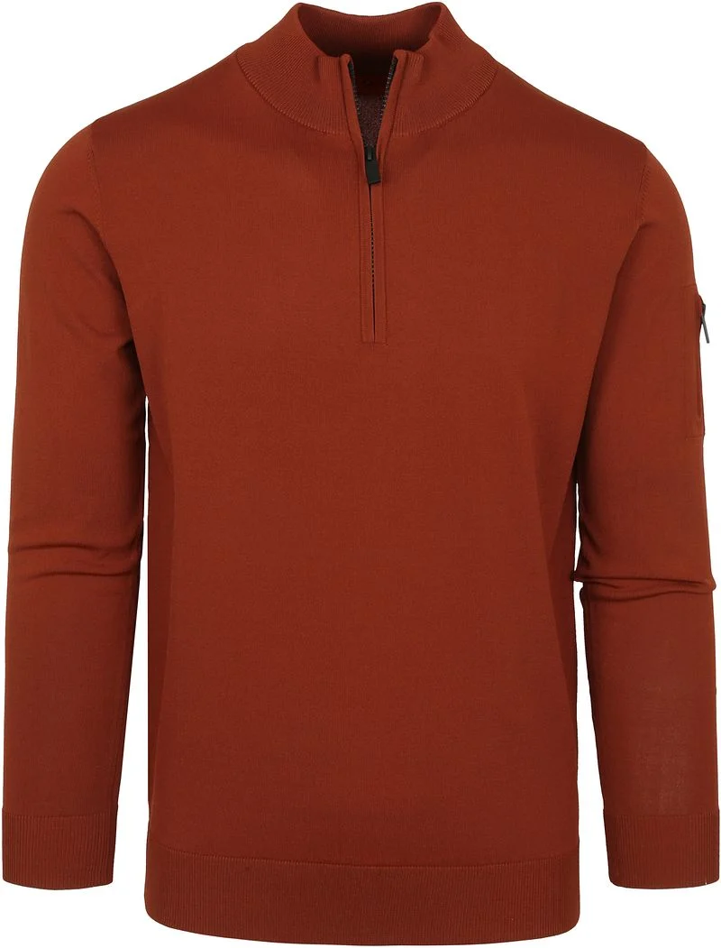 Suitable Half Zip Pullover Brique - Größe S günstig online kaufen