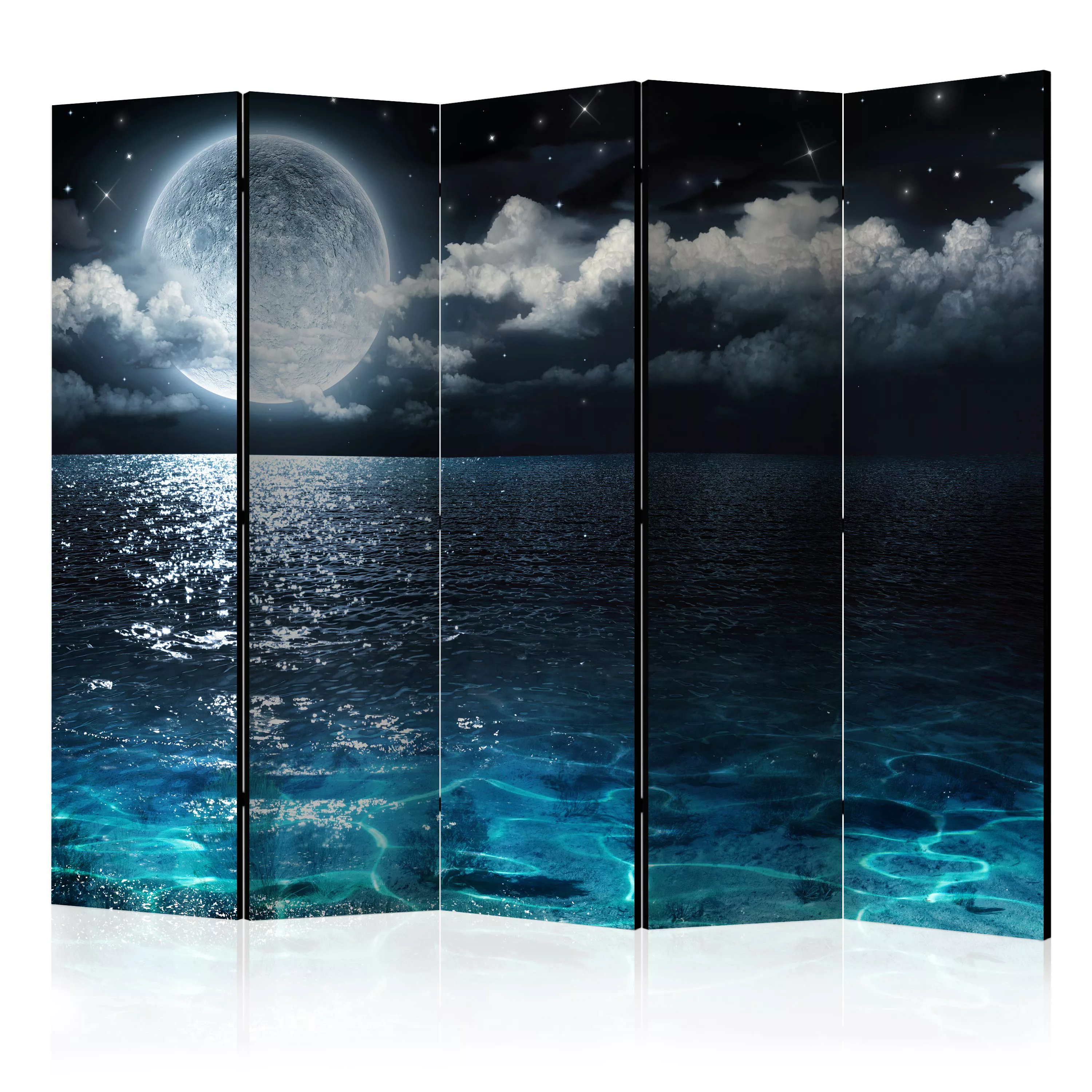 5-teiliges Paravent - Blue Lagoon Ii [room Dividers] günstig online kaufen