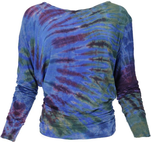 Guru-Shop Longsleeve Batik Hippie Shirt, Unikat Boho Langarmshirt.. alterna günstig online kaufen