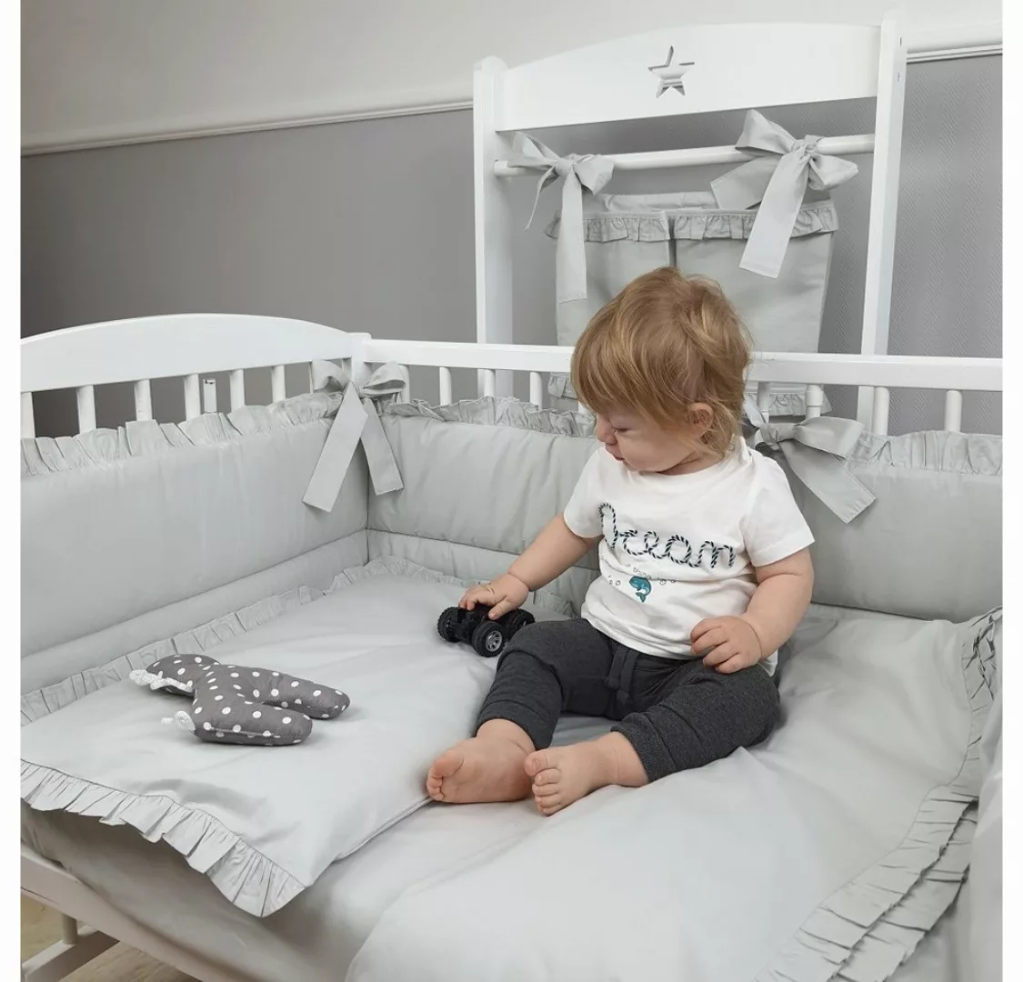Babyhafen Kinderbett Gitterbett Babybett 60x120 komplett Royal (Set, Komple günstig online kaufen