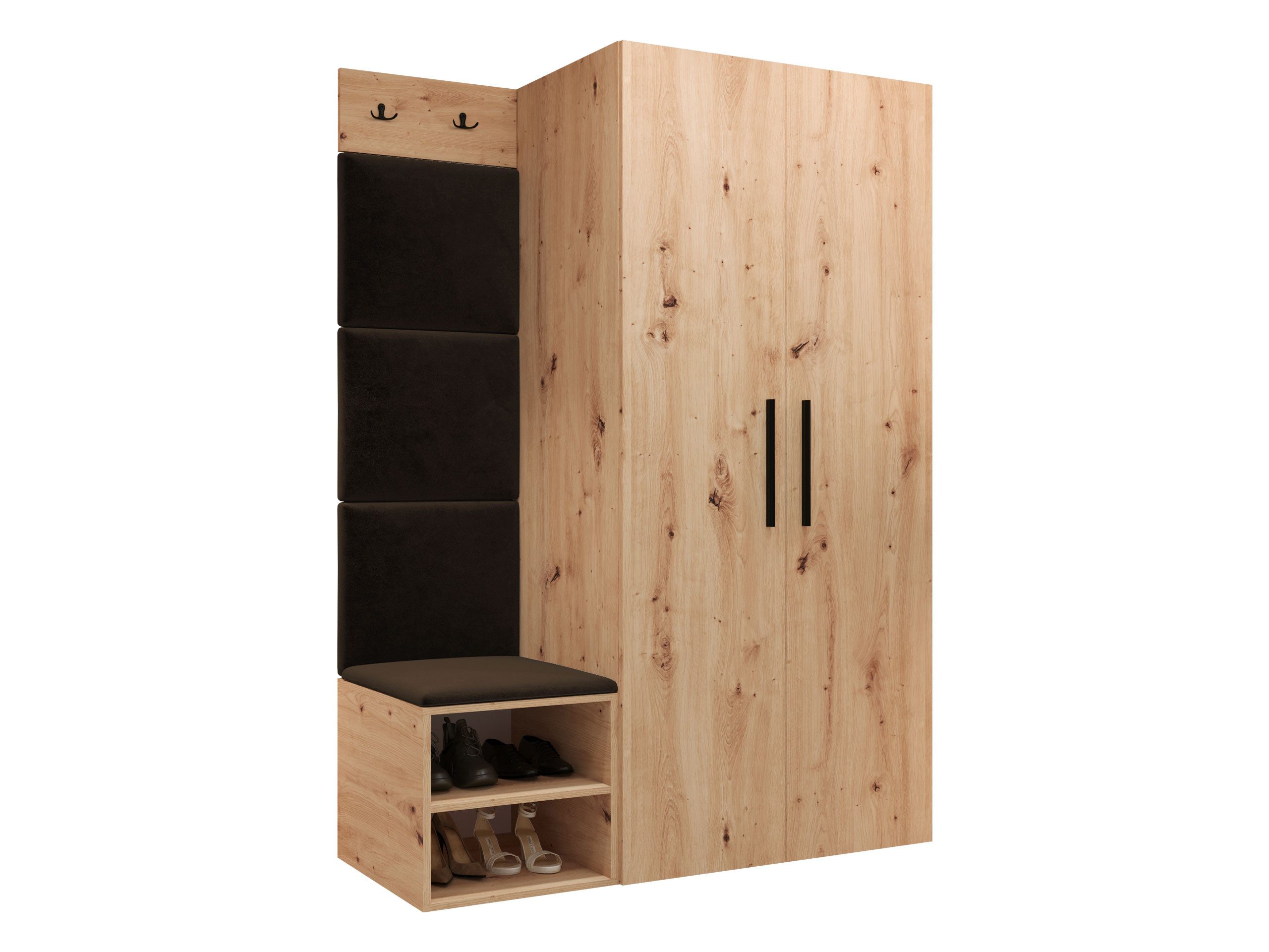 MIRJAN24 Garderoben-Set Medi IV, (Drehtürenschrank, Schuhschrank, günstig online kaufen