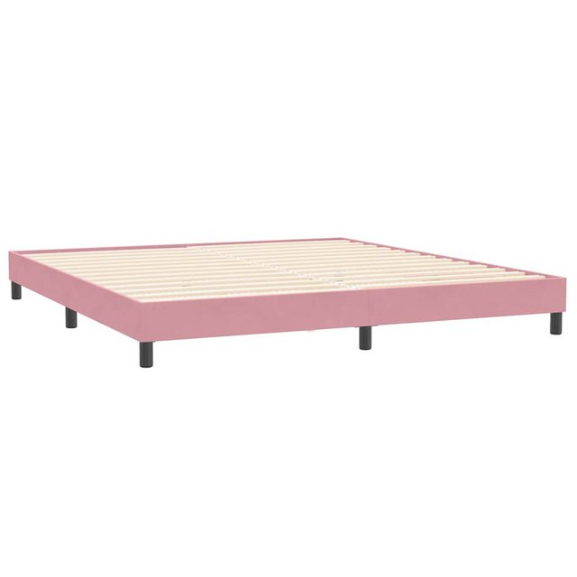 vidaXL Bett Bettgestell ohne Matratze Rosa 200x220 cm Samt günstig online kaufen