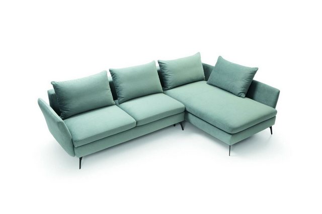 JVmoebel Ecksofa, Wohnzimmer Grün Möbel Textil Sofas Ecksofa L Form Couch günstig online kaufen