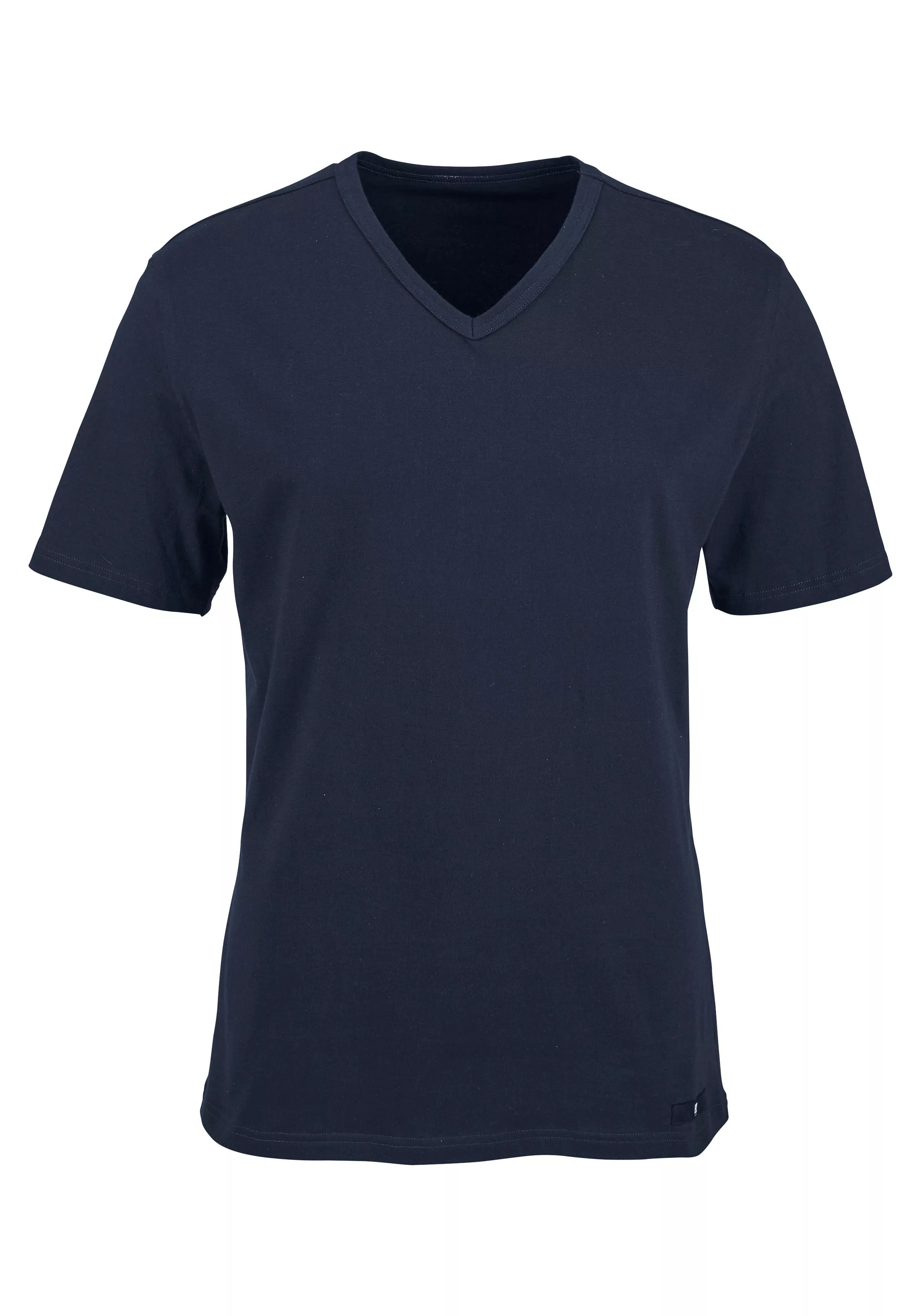 H.I.S Unterziehshirt, (2 St.), mit V-Ausschnitt und kleinem Logo, Unterhemd günstig online kaufen