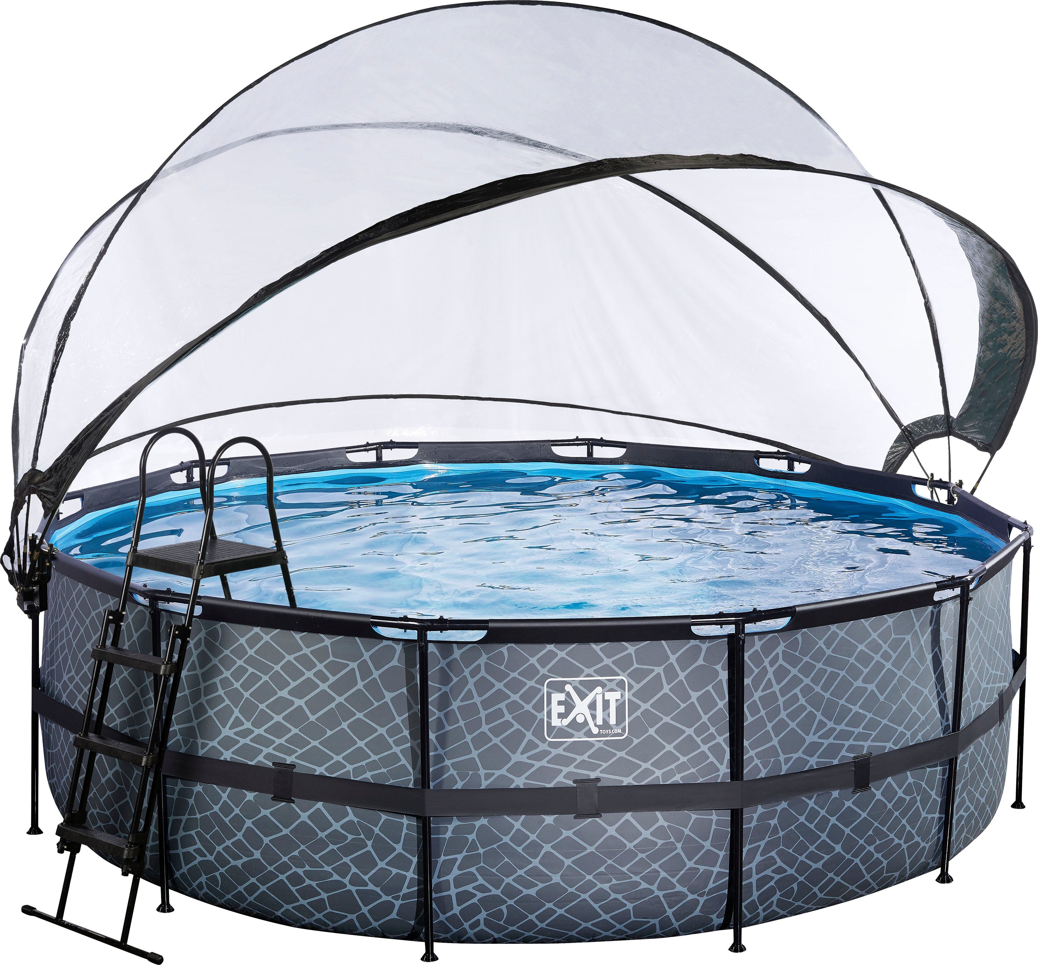EXIT Framepool inkl. multifunktionaler Poolabdeckung (Set, günstig online kaufen